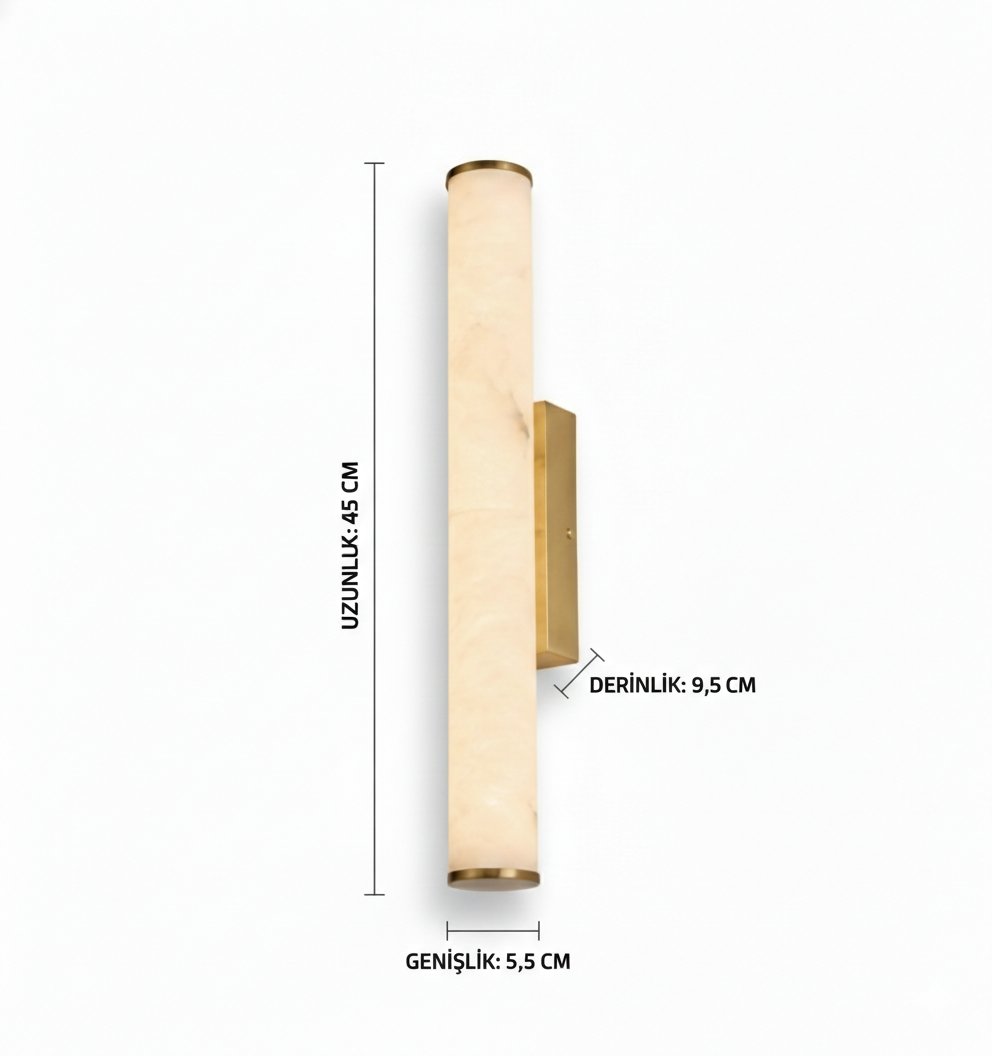 Lumiana-Liora Tube Mermer Aplik-Aplik-4-milagron.live