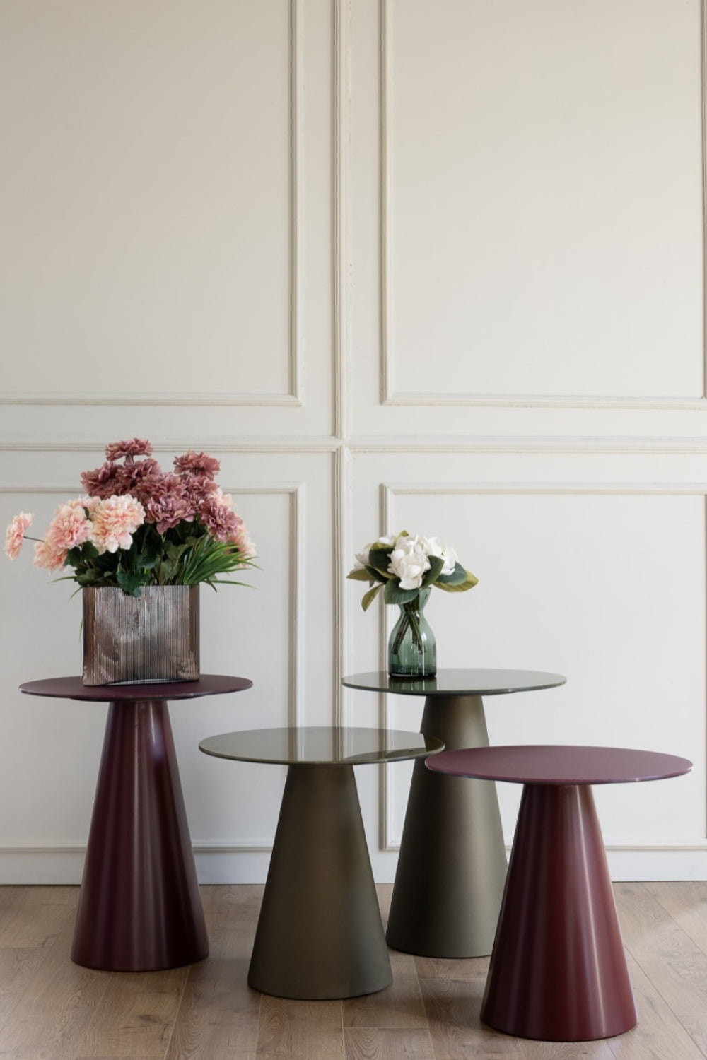 Cone Bordo Sehpa | Modern Salon Ve Oturma Alanları İçin Dekoratif Orta Sehpa - 2