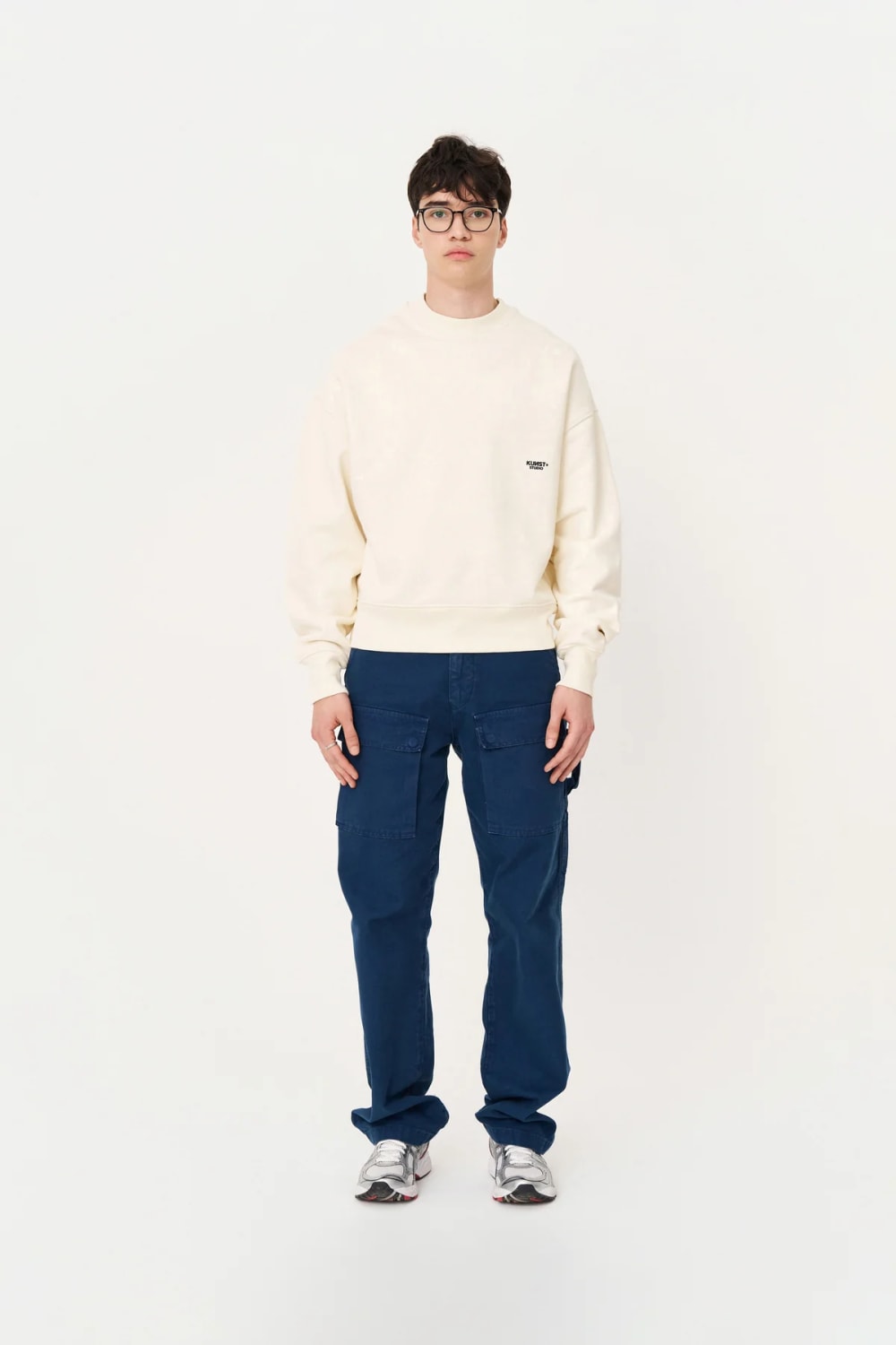 Ekru Oversize Sweatshirt - 5