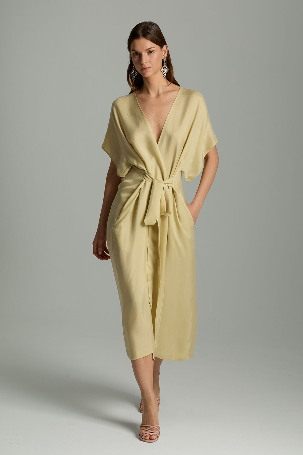 Venus Sabahlık Kimono - Krem - 6