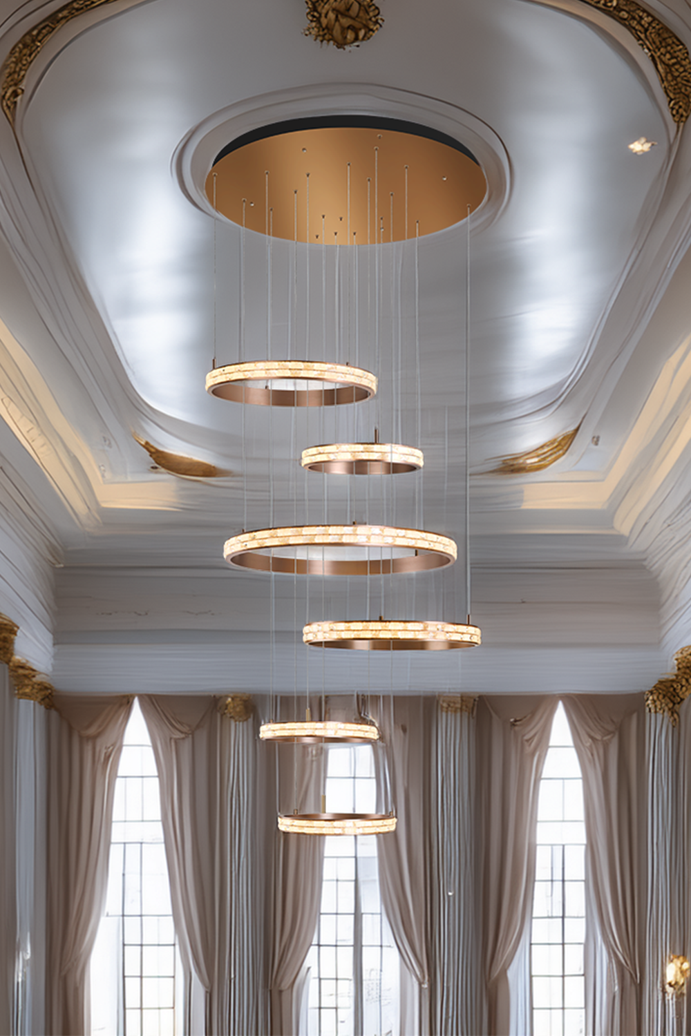 Sakit 6l Bronz D80+60*2+40*3 Cm Led 485w - 1