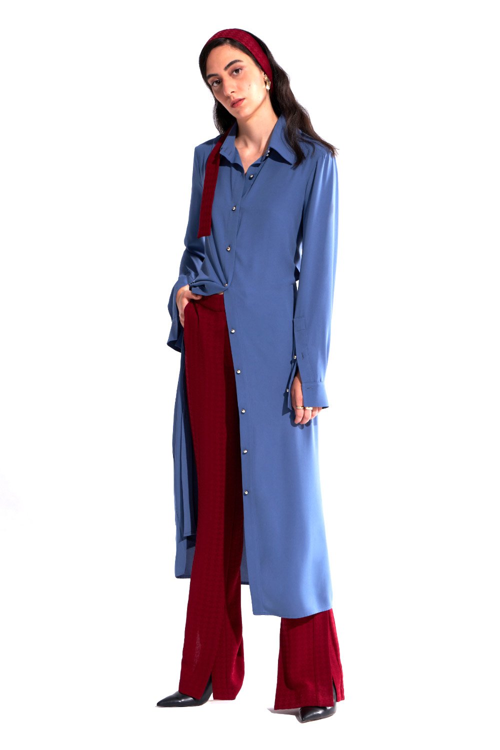 Phase Pantolon Bordo - 2