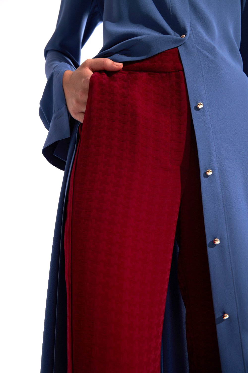 Phase Pantolon Bordo - 4