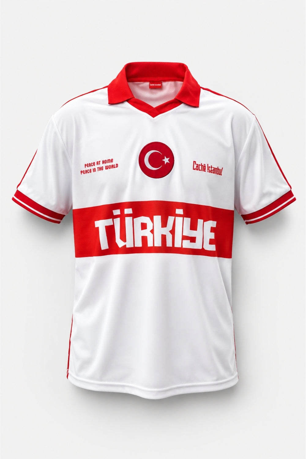 Anadolu Unisex Polo Tshirt - Peace At Home Peace At World - 0