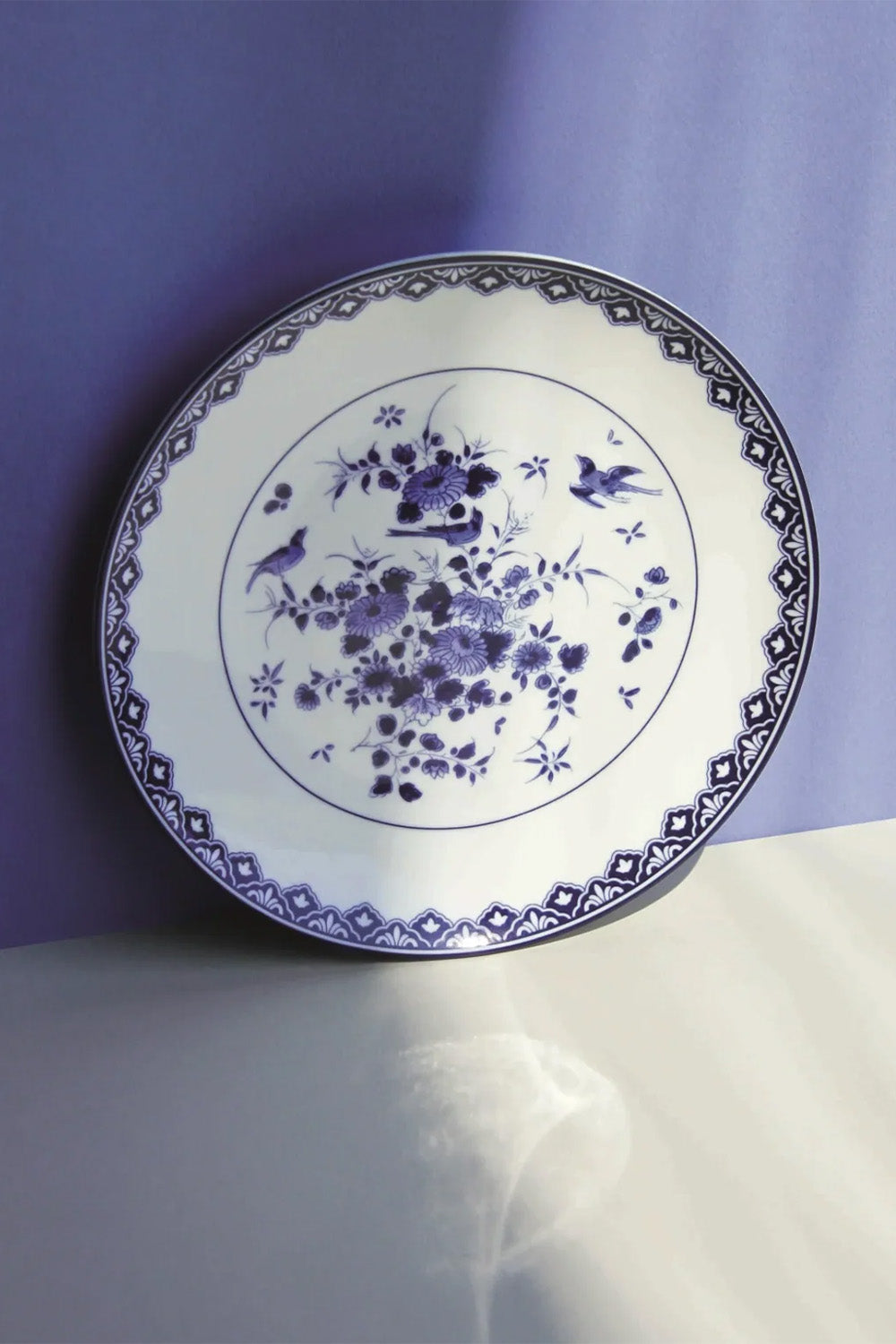 Delft Mavisi Desenli 2'li Porselen Tabak Seti - 1