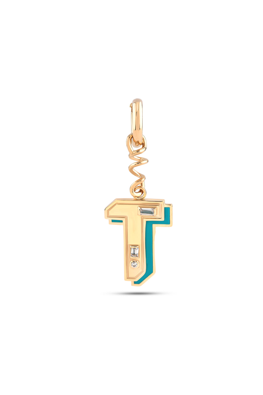 Say It Letter Charm- T - 0