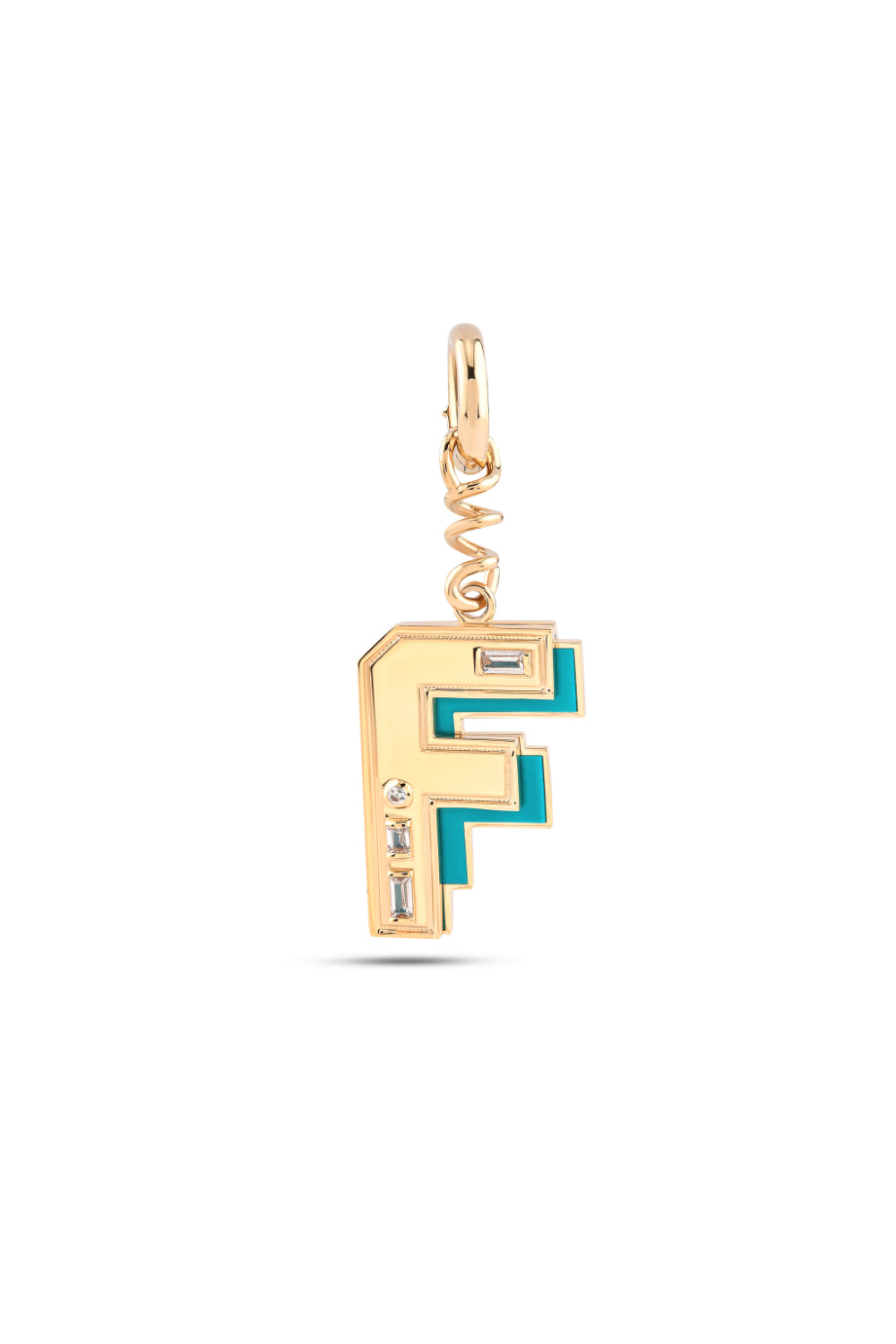 Say It Letter Charm- F - 0