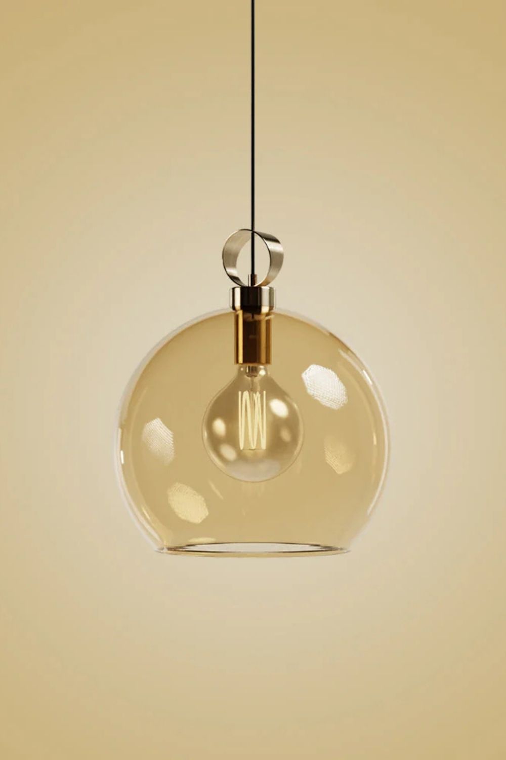 Globe Sarkıt Mat Pirinç Füme - 25 Cm - 0