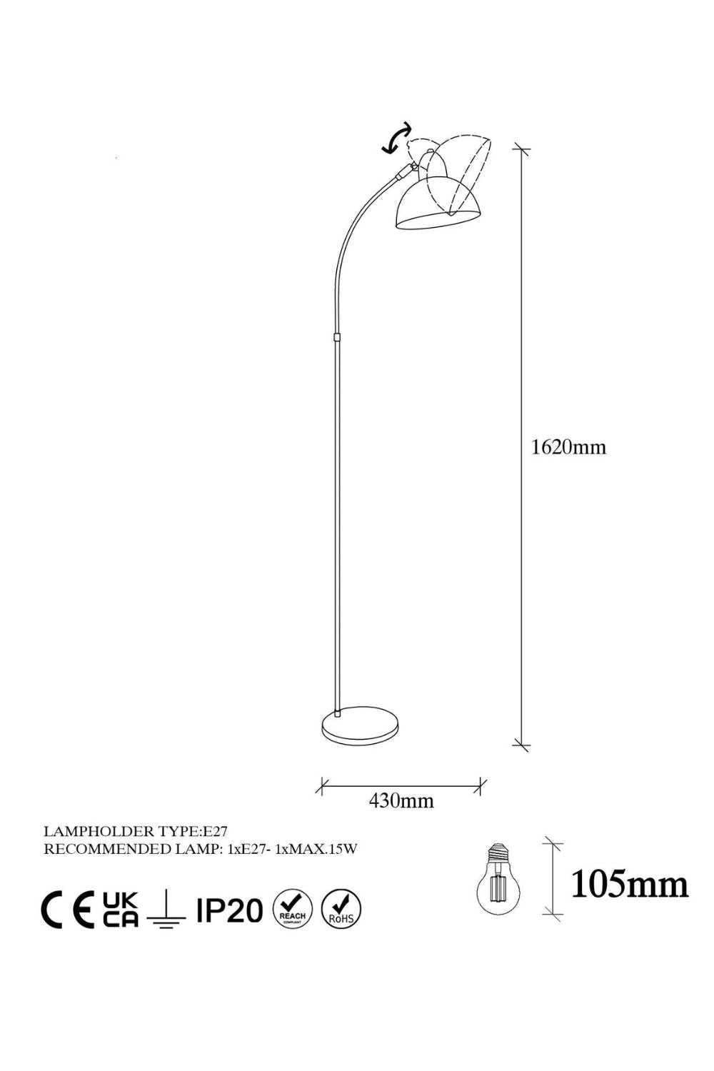 Rosara 10850 Sıvama Lambader Aydınlatma - 6
