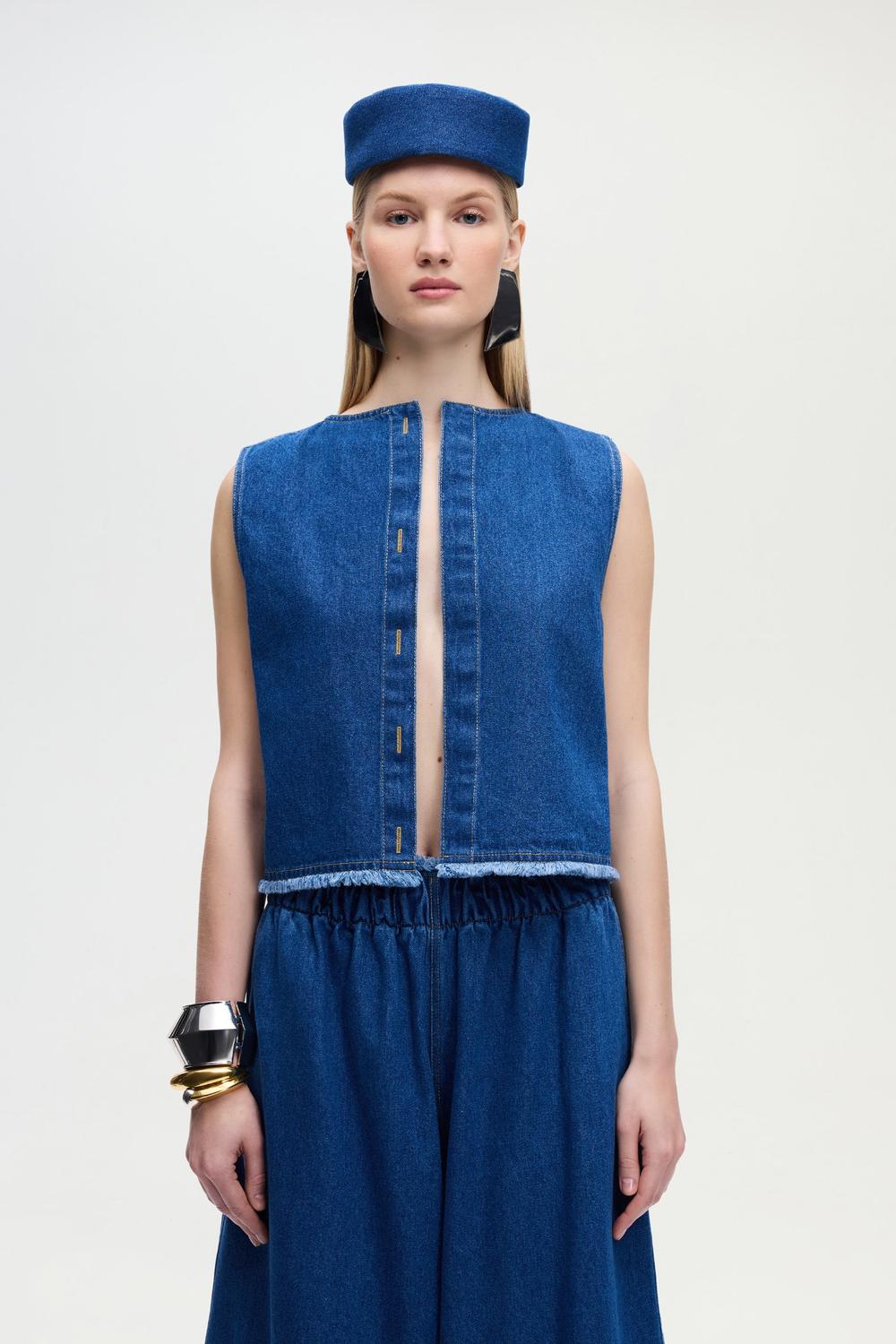 Denim Yelek - 5