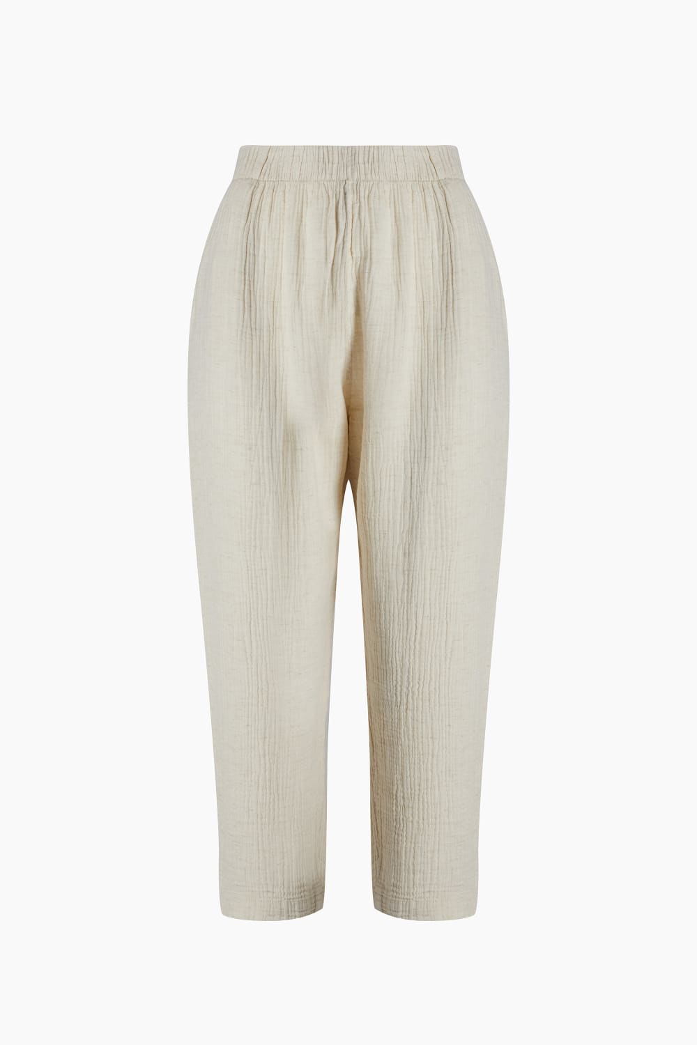 Crinkle Linen Slouchy Pantolon - 2