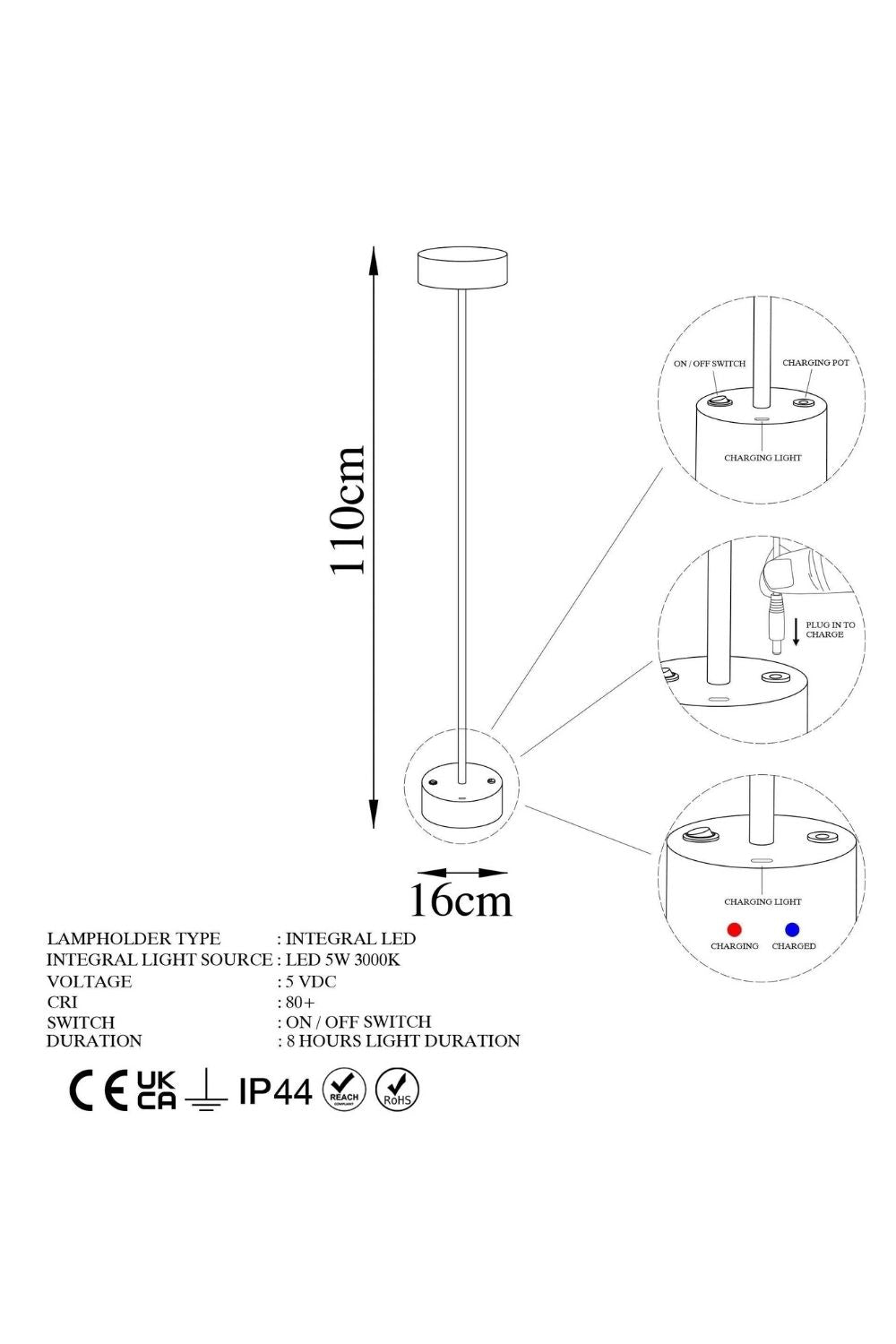 Glacier 13400 Led Lambader Aydınlatma - 7