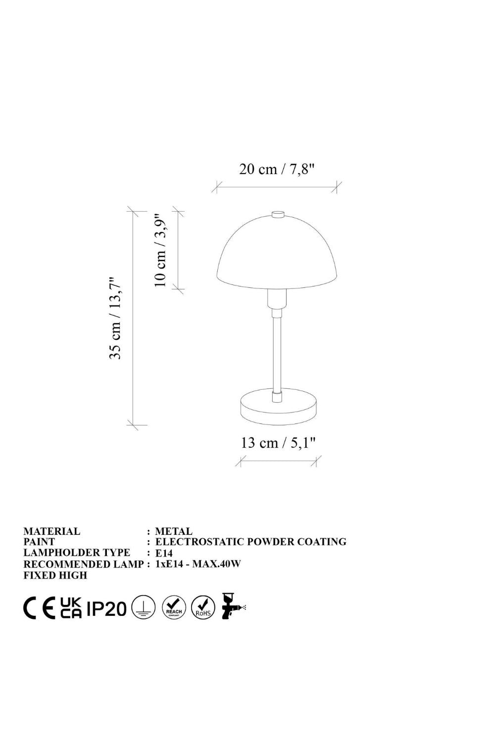 Hydrae 14804 Sıvama Masa Lambası Aydınlatma - 7