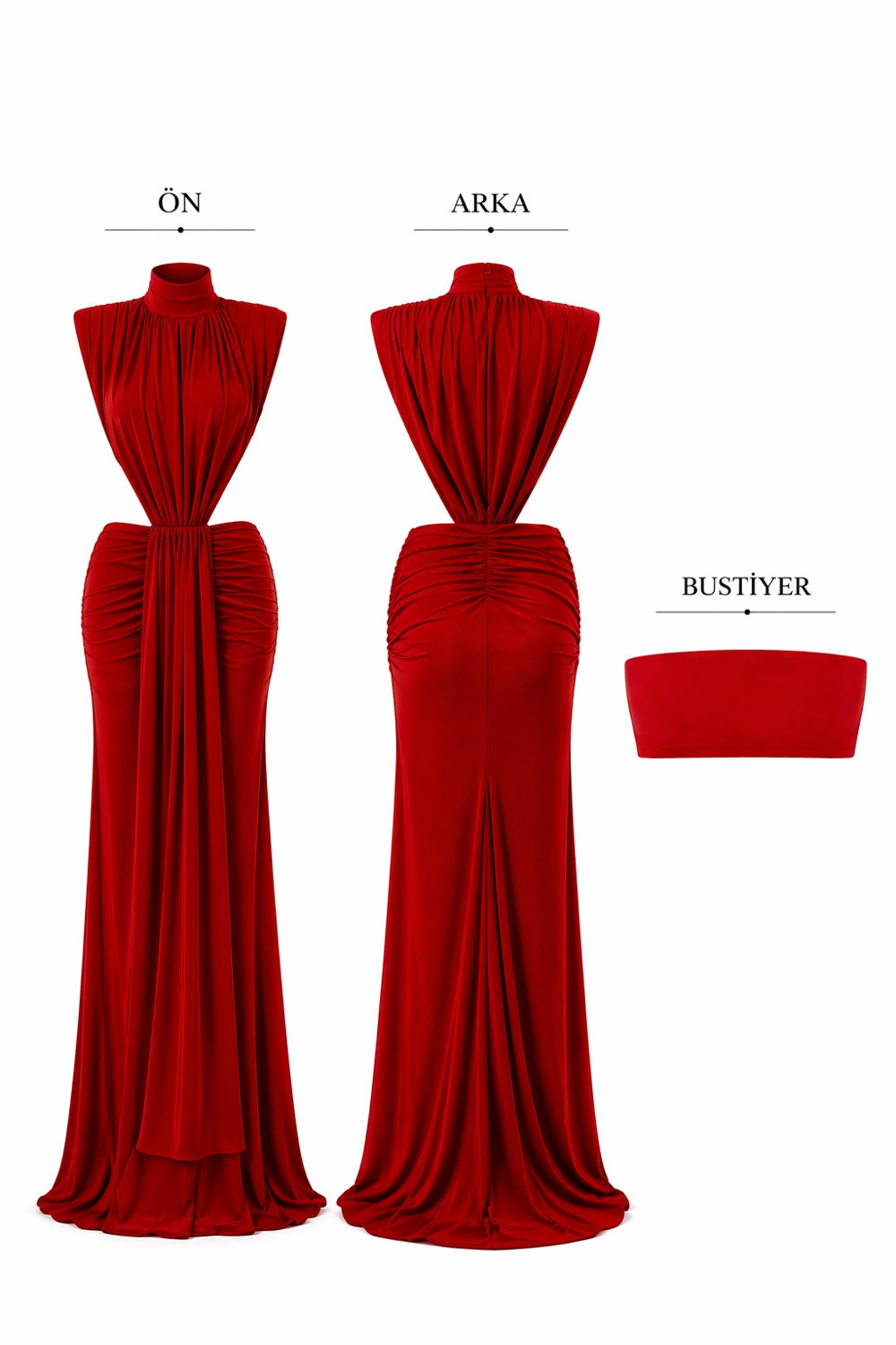 Rana Maxi Elbise - 4