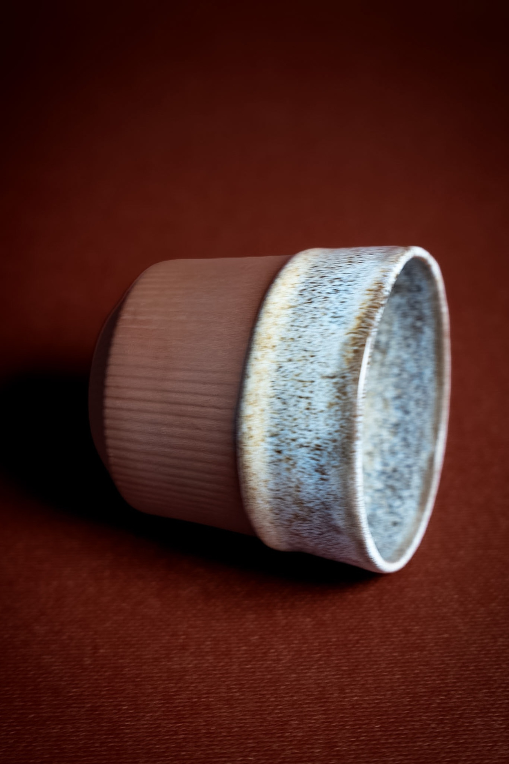 Flint Stoneware Bardak Terrecotta & Kahve Beyaz - 2