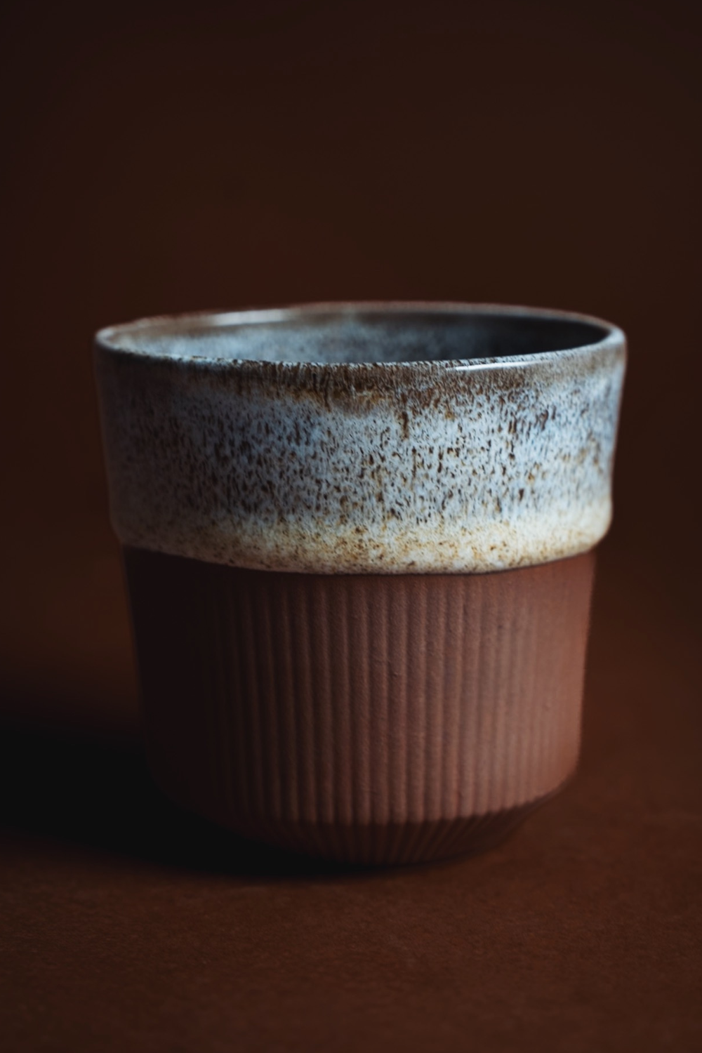 Flint Stoneware Bardak Terrecotta & Kahve Beyaz - 3