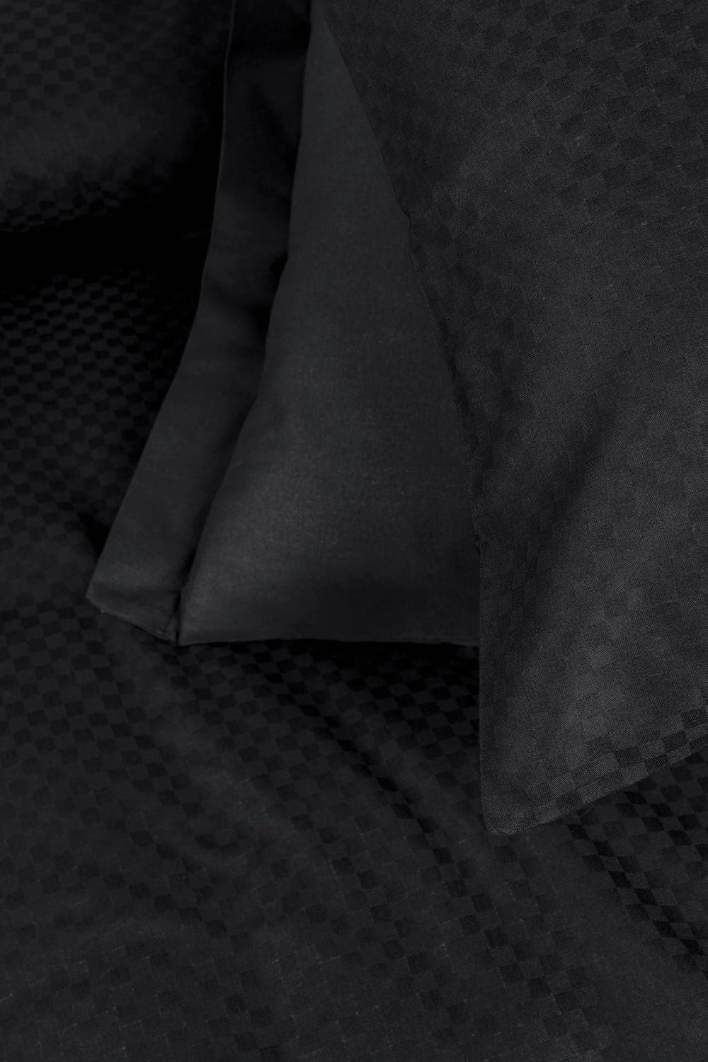 Plaid Ranforce Çift Kişilik Nevresim Takımı Siyah - 2