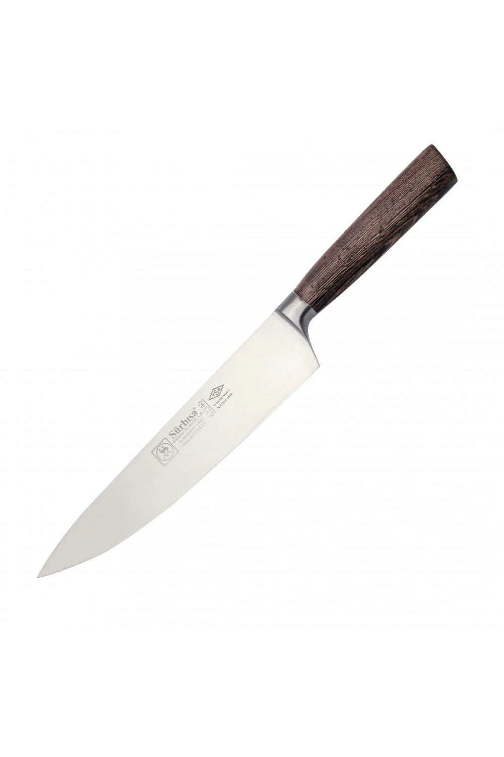 Sürmene 61340 Sıcak Dövme Şef Bıçağı Zeytin Saplı Ahşap 22,5 Cm - 1