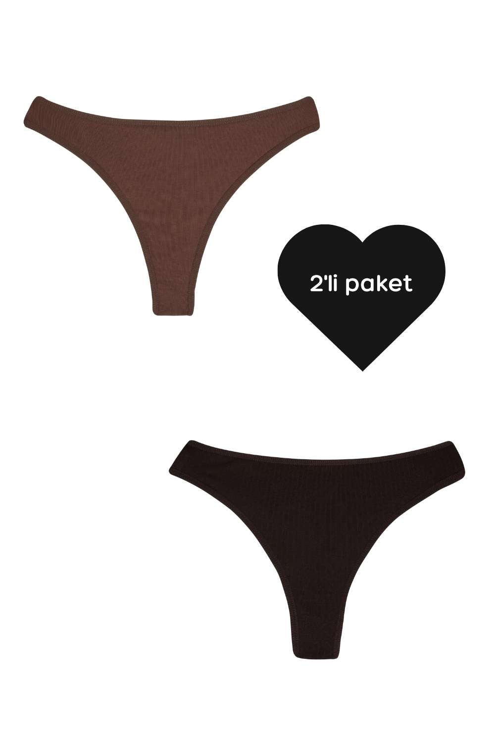 Duo Tanga Paketi: Kahve & Koyu Kahve - 0