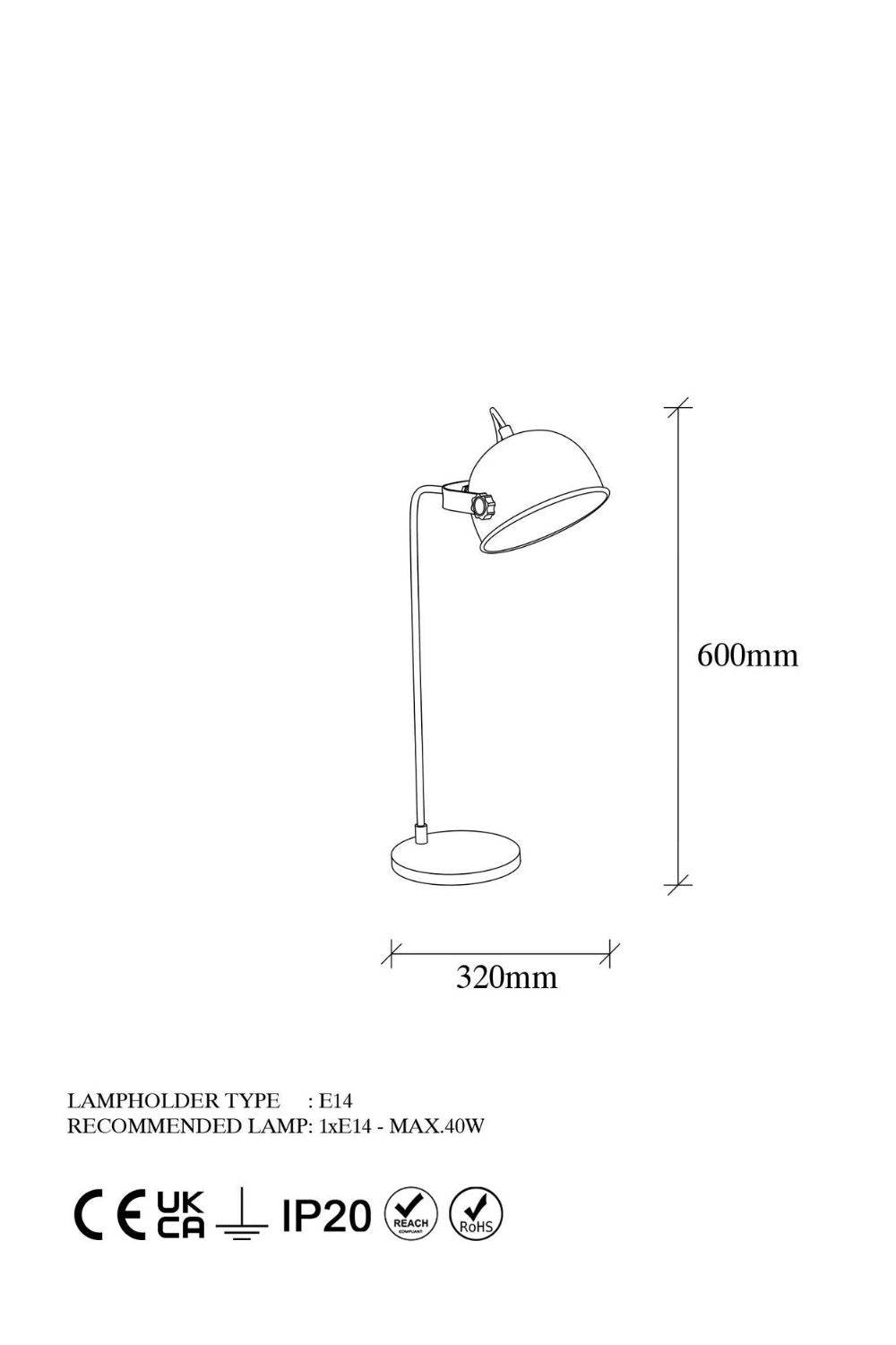 Marigold 13010 Sıvama Masa Lambası Aydınlatma - 6