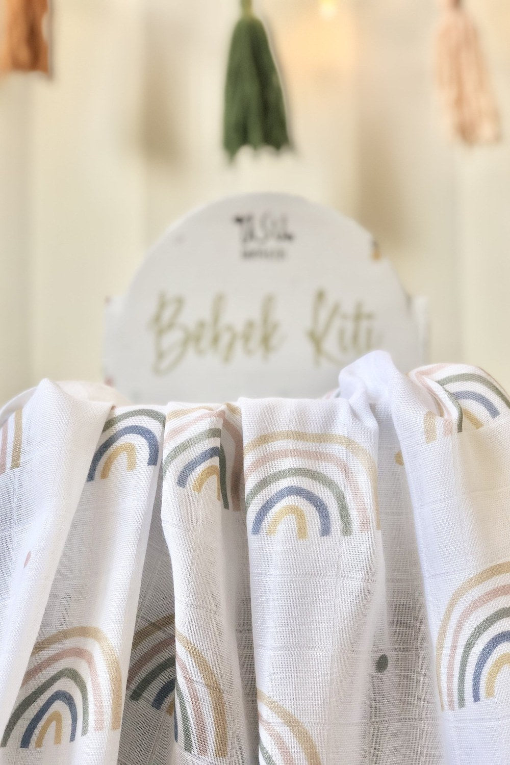 Pastel Rainbow Organik Pamuk Hediye Bebek Kiti - 6