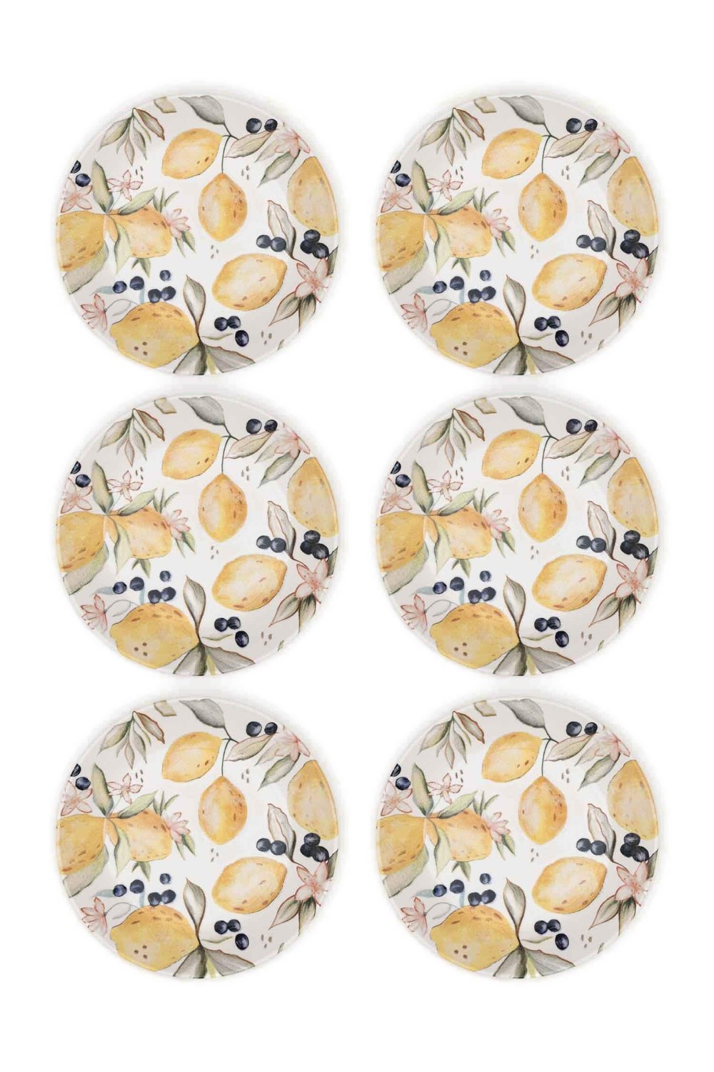 Limoncello Yemek Tabağı 6'lı Set, 20 Cm - 2