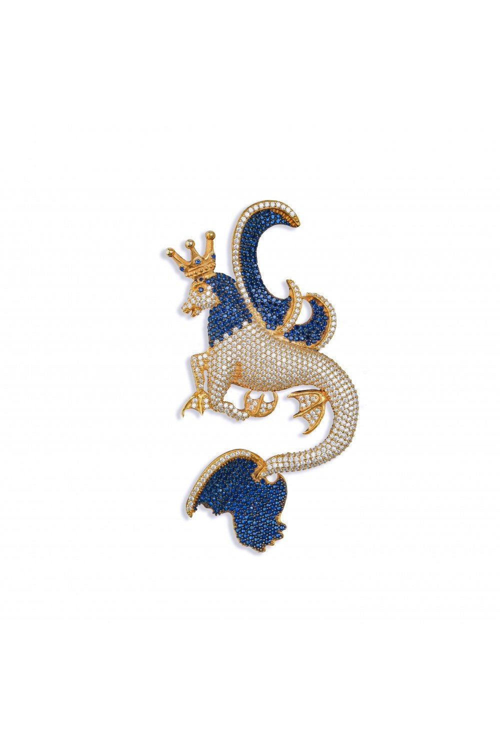 Secret Of The Universe Lacivert Beyaz Mitolojik Dragon Broş - 0