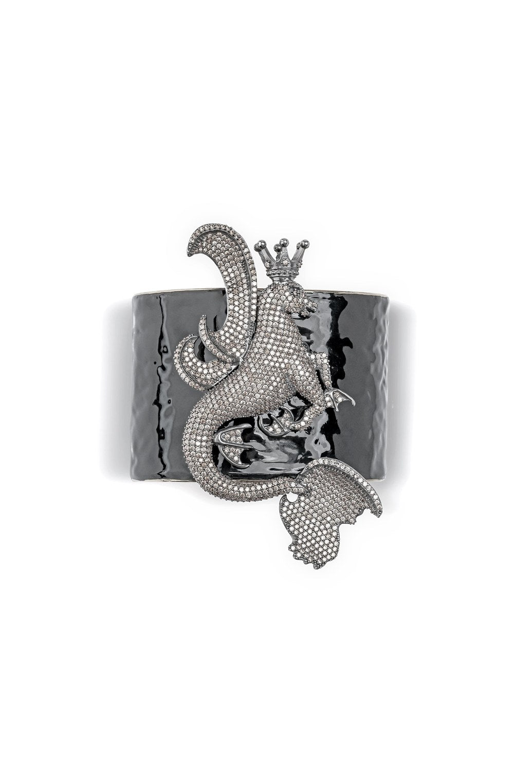 Secret Of The Universe Beyaz Kristal Siyah Mineli Mitolojik Dragon Bileklik - 0