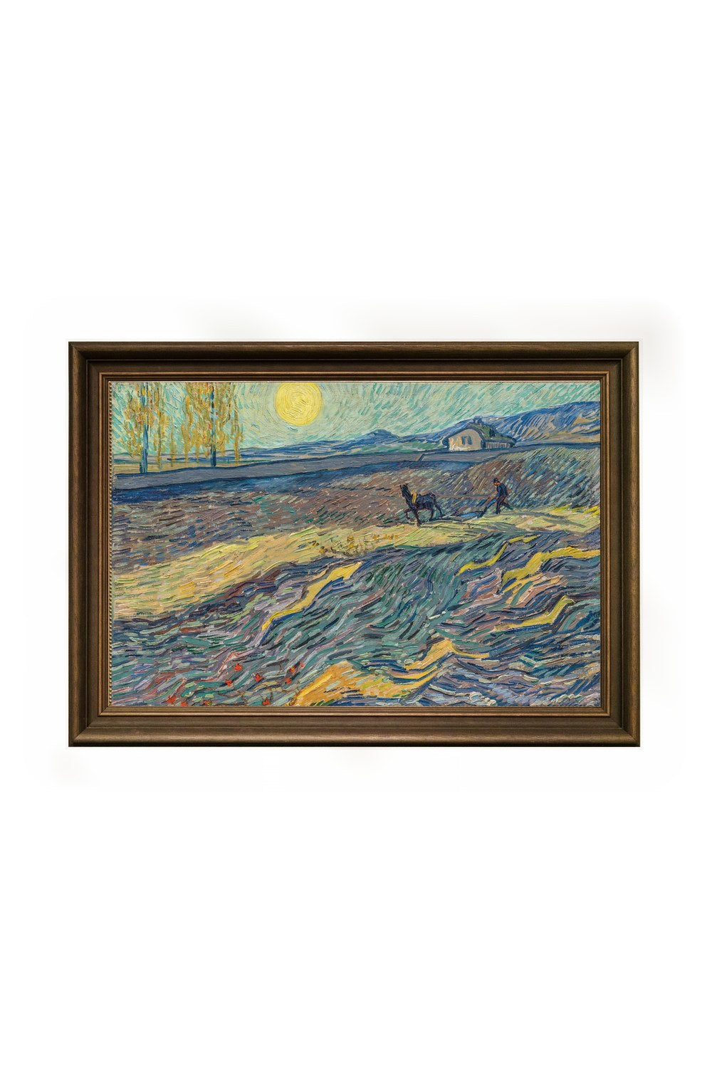 Vincent Van Gogh - Tarlada Çift Süren Köylü - 0