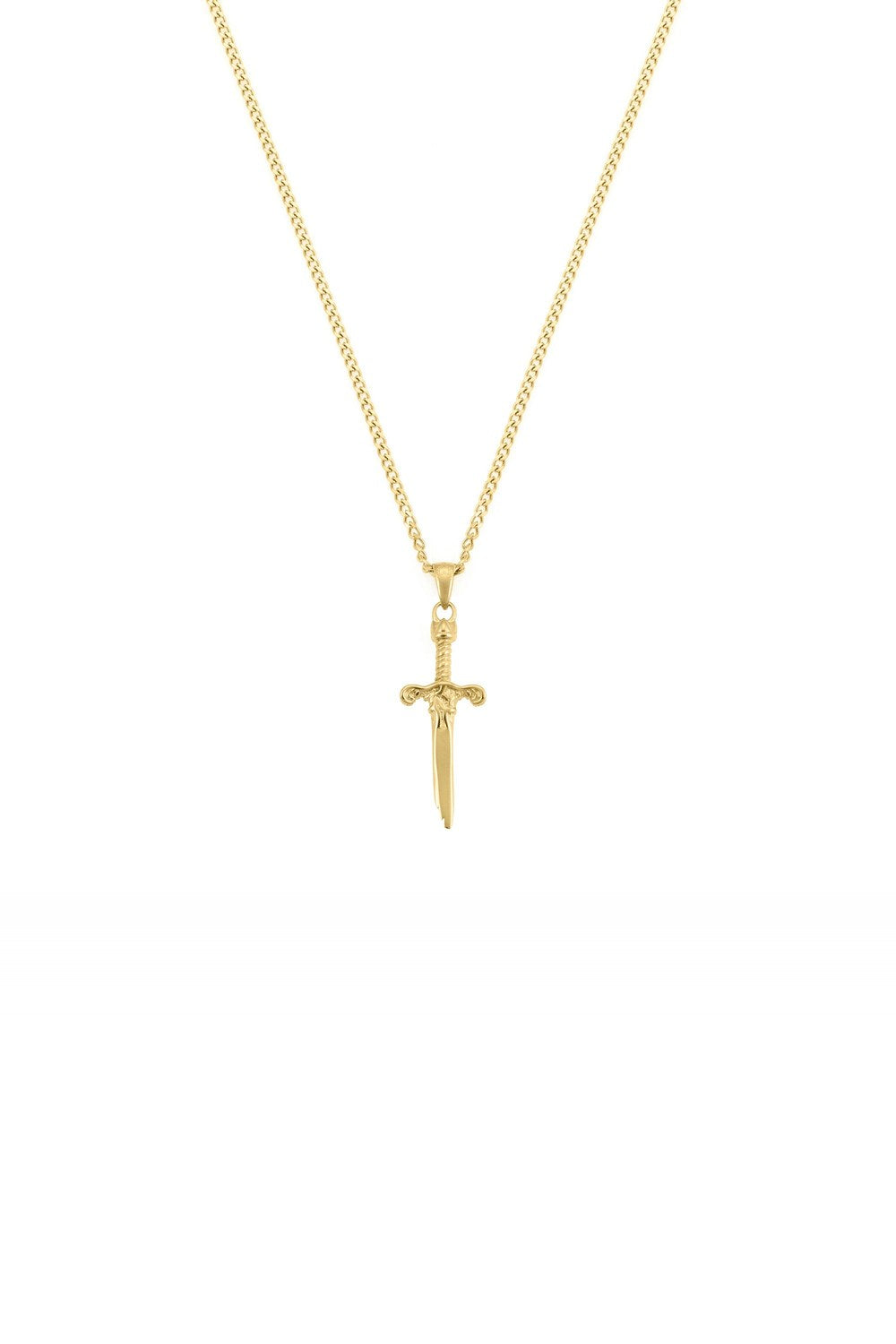Kılıç Formlu Kolye, Gold - 0