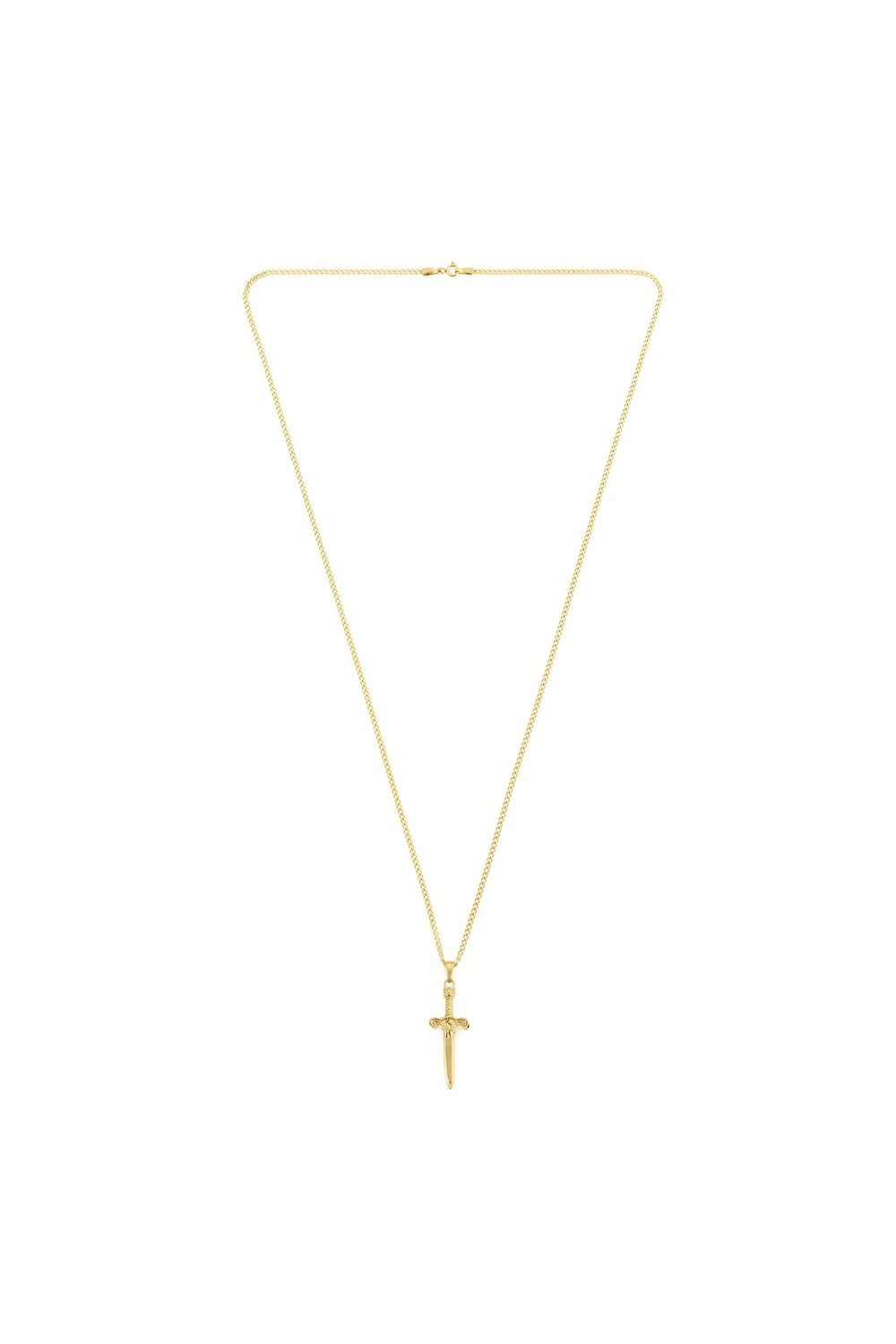 Kılıç Formlu Kolye, Gold - 1