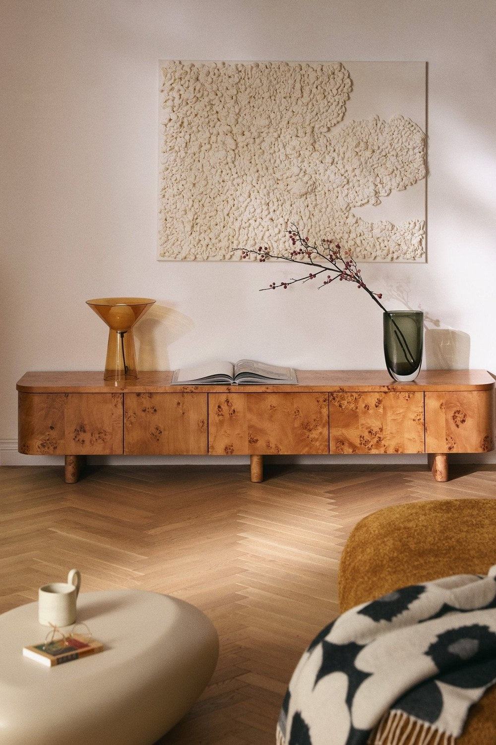 Tobia Modern Ahşap Tv Ünitesi 200 Cm - Ceviz - 1