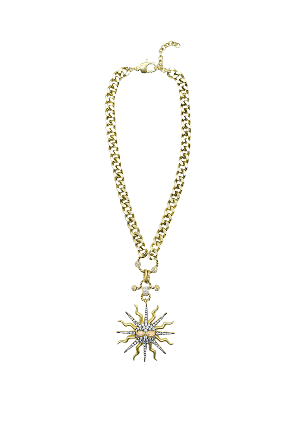Maschera Altın Kaplama Charm Kolye - 0