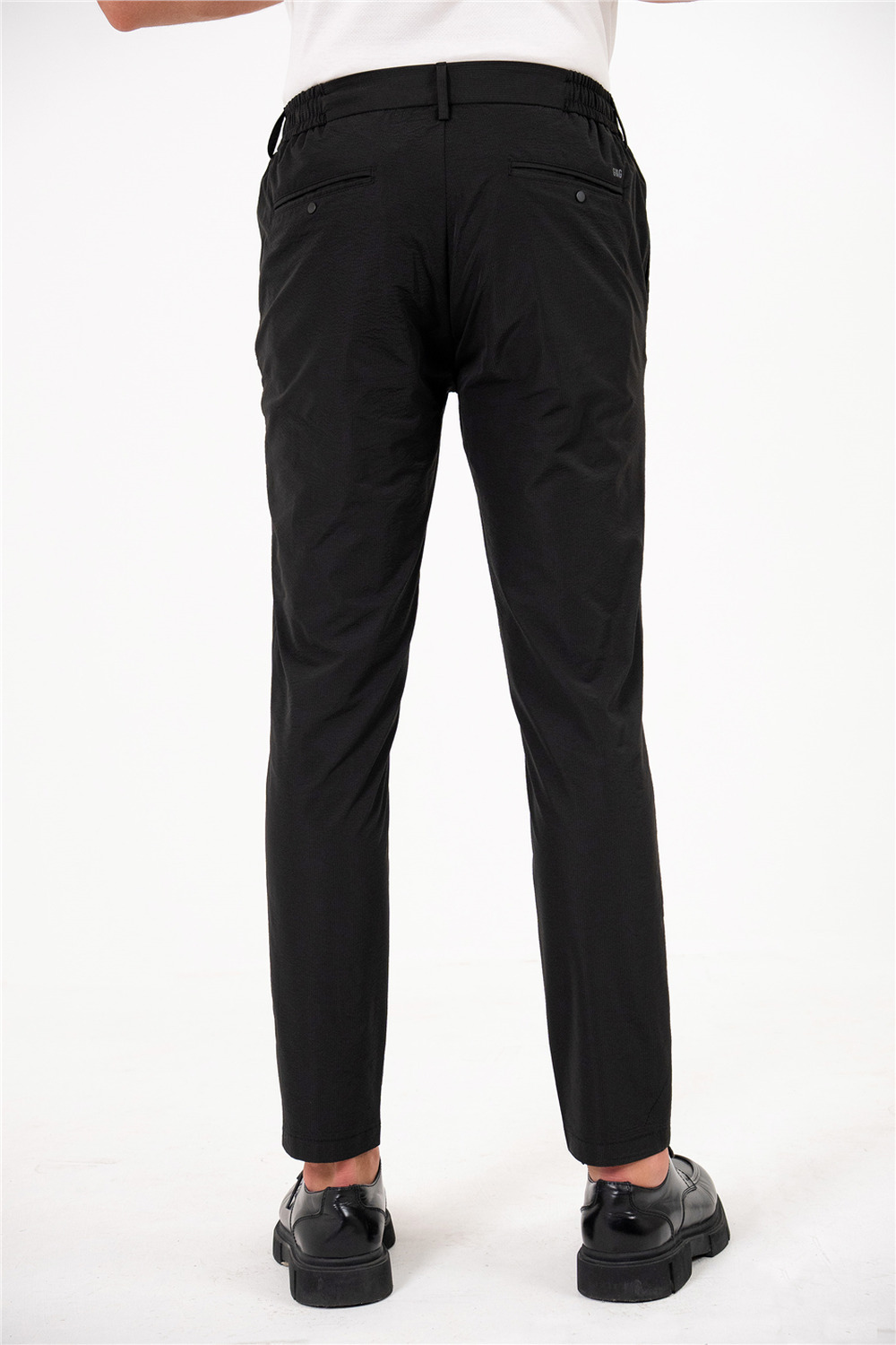 Beli Yarım Lastikli Arkası Çift Fleto Jogger Erkek Pantolon - 3