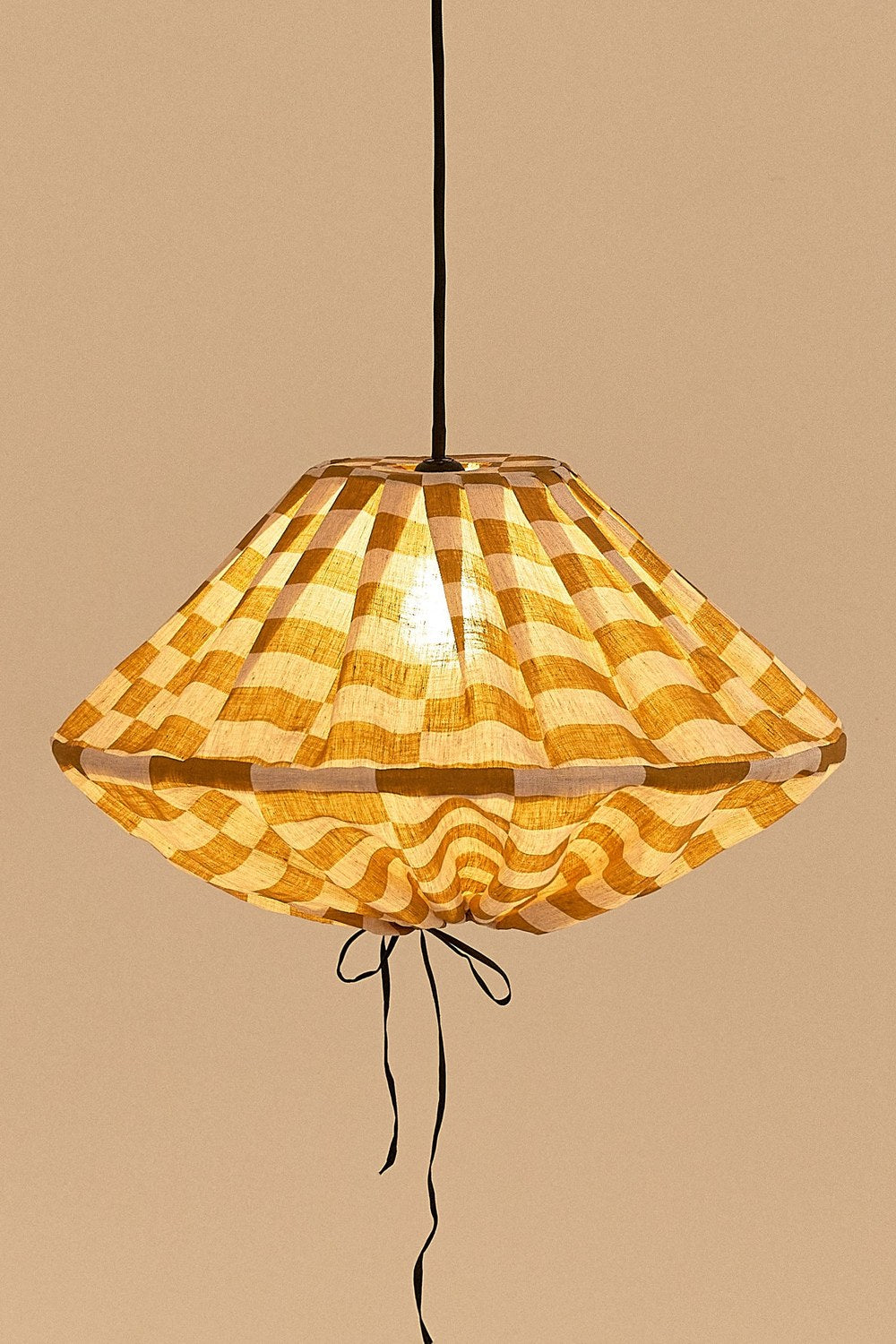 Yumi Aydınlatma Şapkası, 50 Cm Çap, Mustard Tiles - 1
