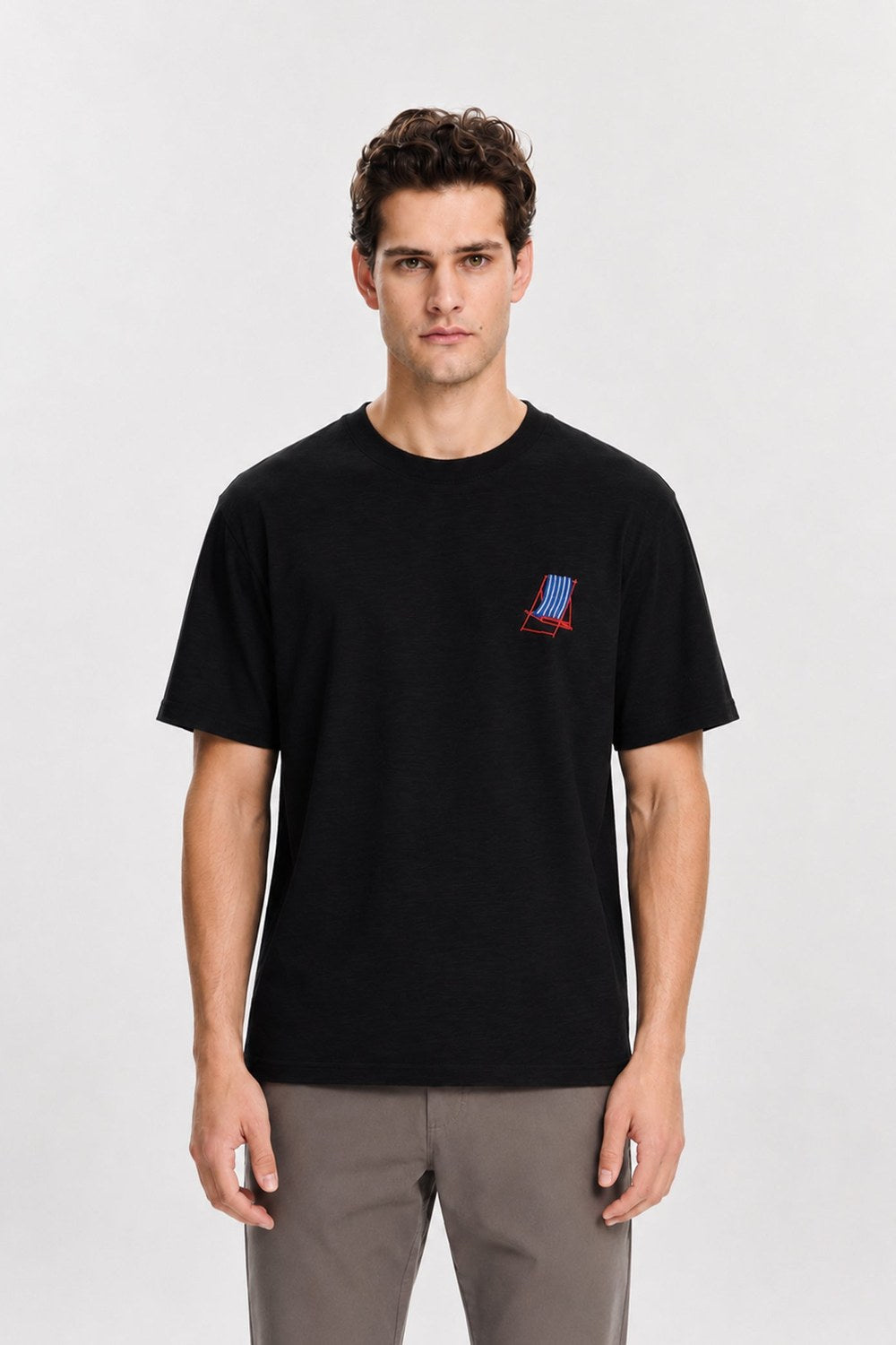Camping Chair T-Shirt, Lacivert - 0