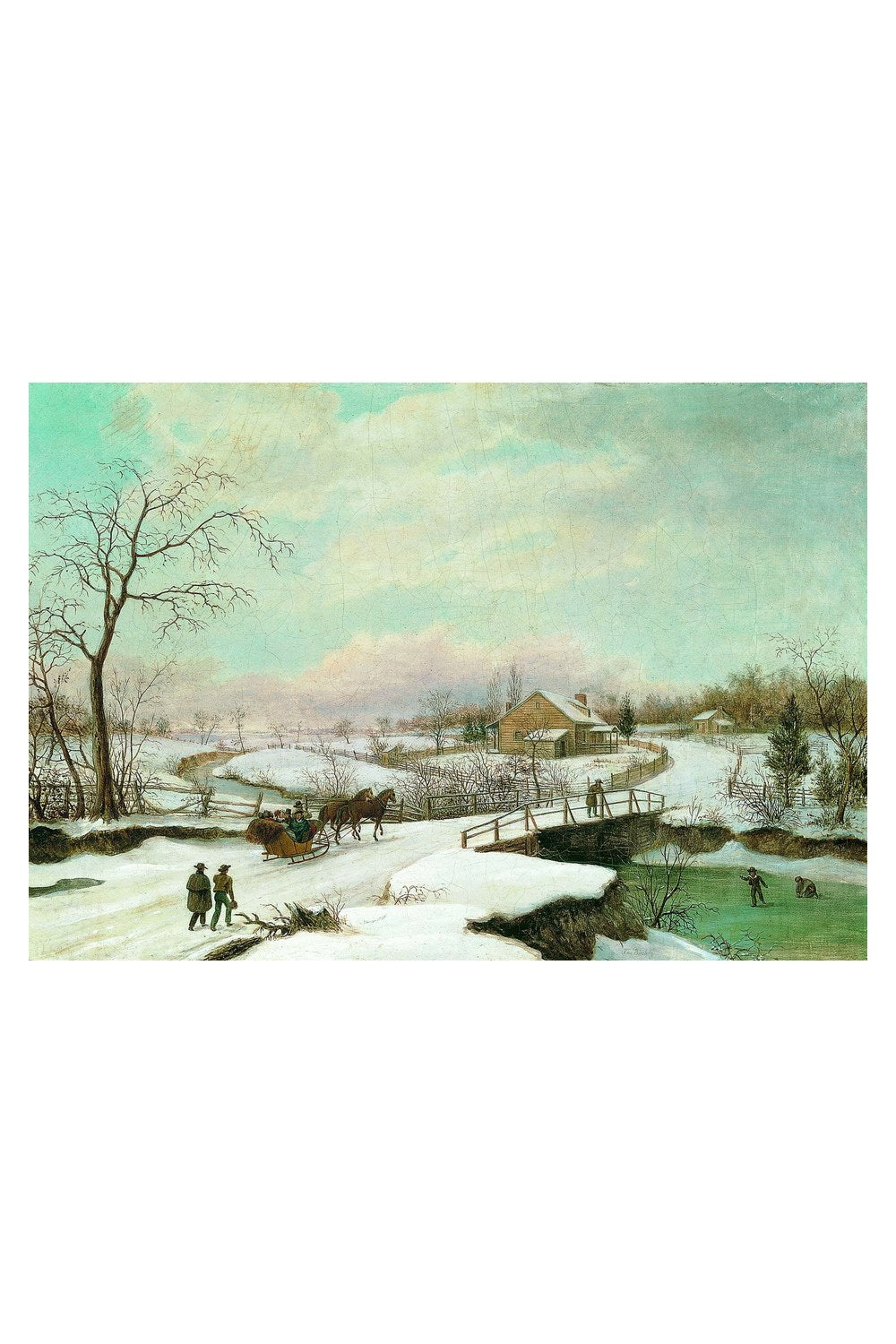 Thomas Birch - Philadelphia Kış Manzarası - 4