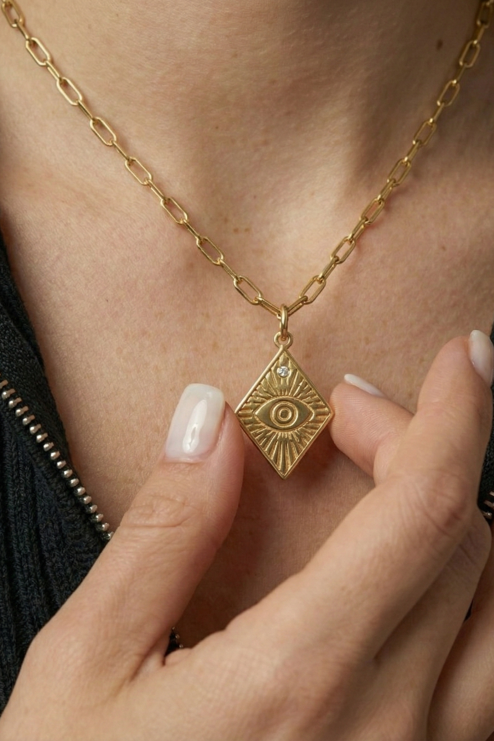 Nazar Kolye, 925 Ayar Gümüş - 20 Mm - 1