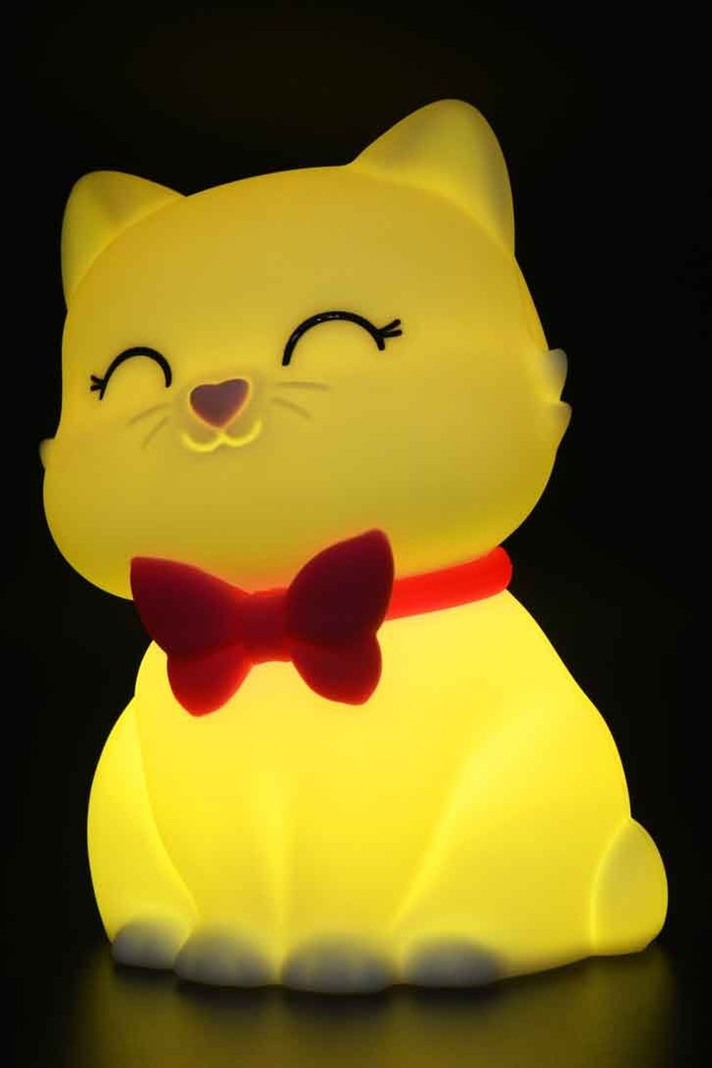 Silikon Gece Lambası Kedi Tosh Beyaz - 1