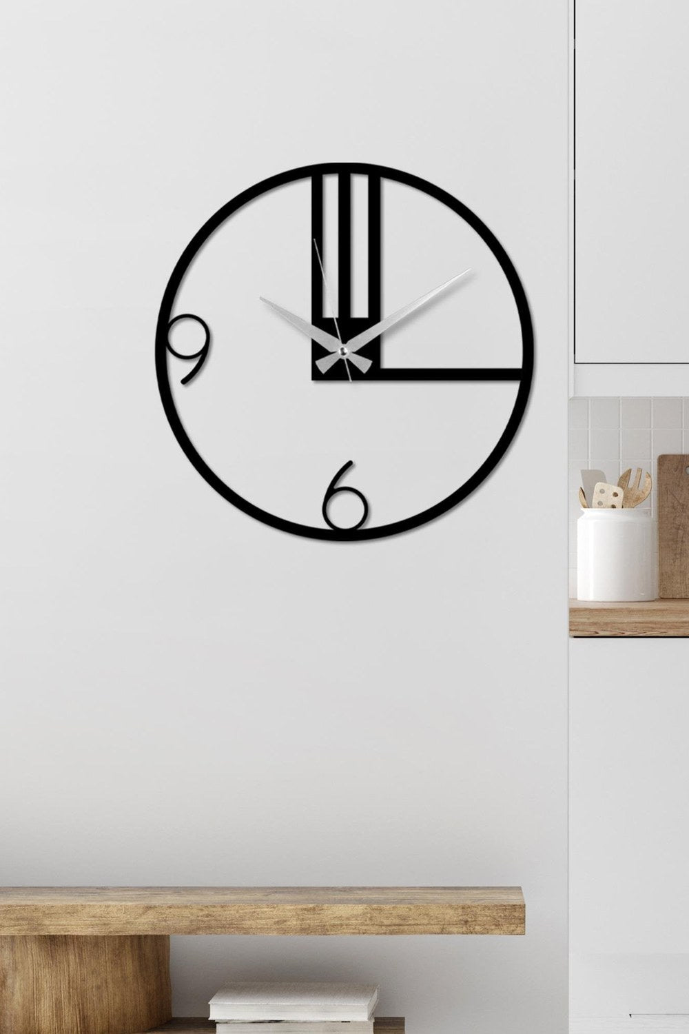 Watch-054 Dekoratif Metal Duvar Saati - 0