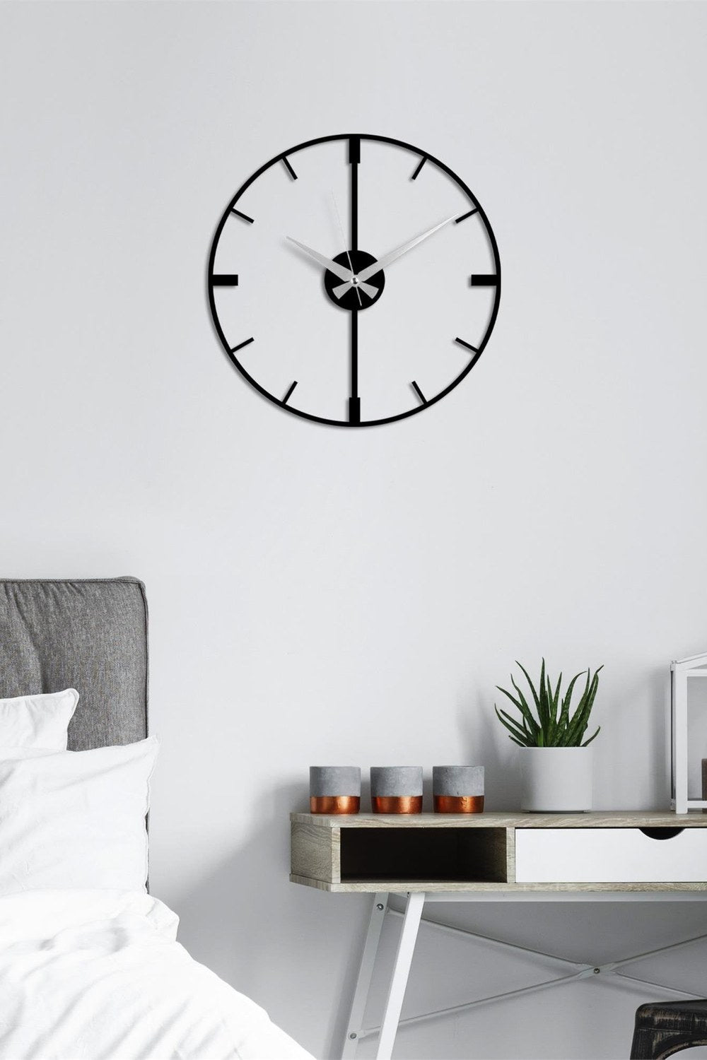 Watch-065 Dekoratif Metal Duvar Saati - 1