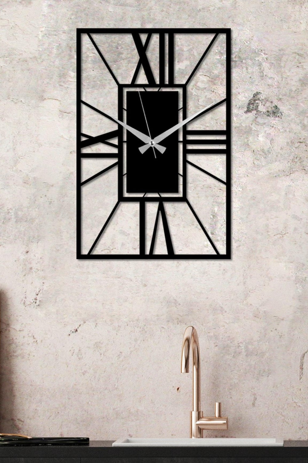 Watch-047 Dekoratif Metal Duvar Saati - 0
