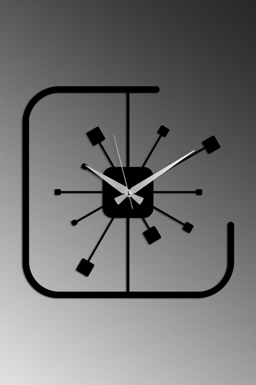 Watch-045 Dekoratif Metal Duvar Saati - 3