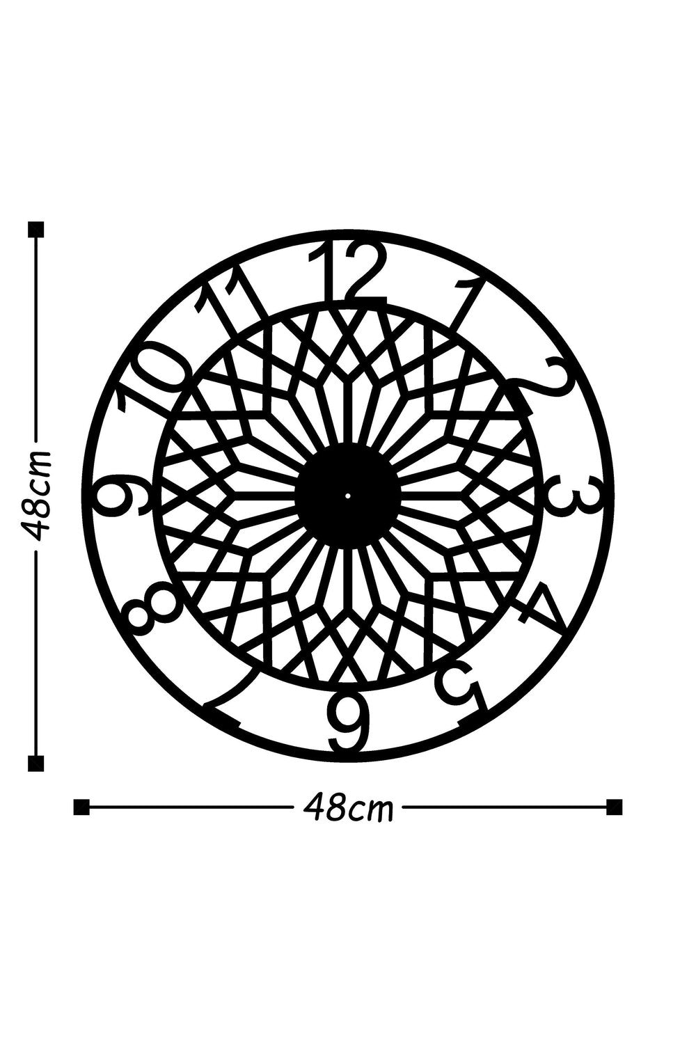 Watch-031 Dekoratif Metal Duvar Saati - 2