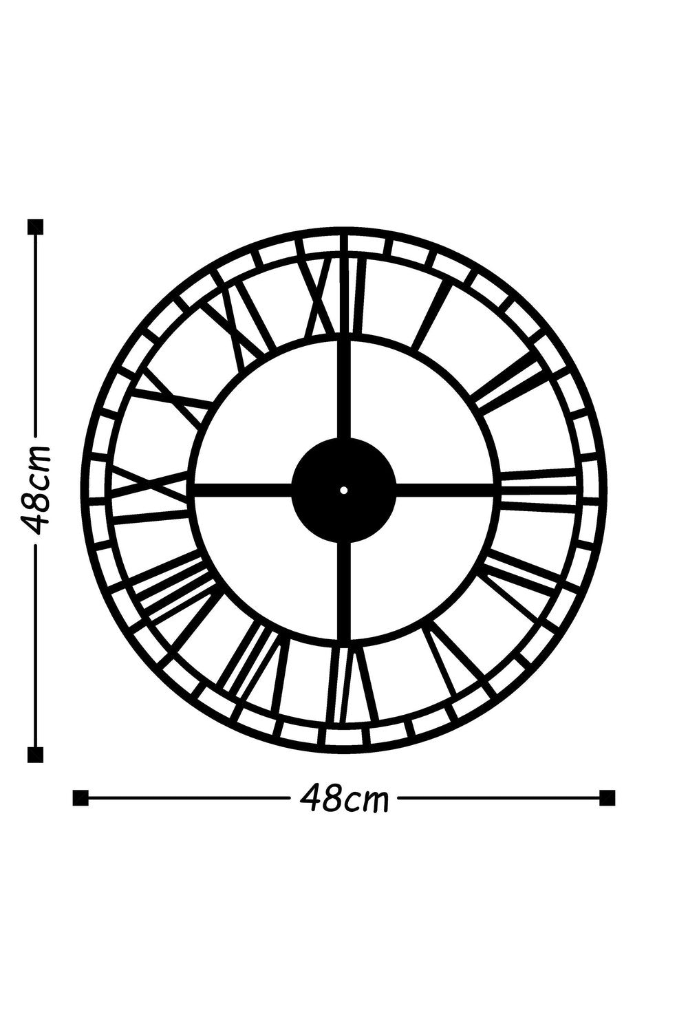 Watch-002 Dekoratif Metal Duvar Saati - 2