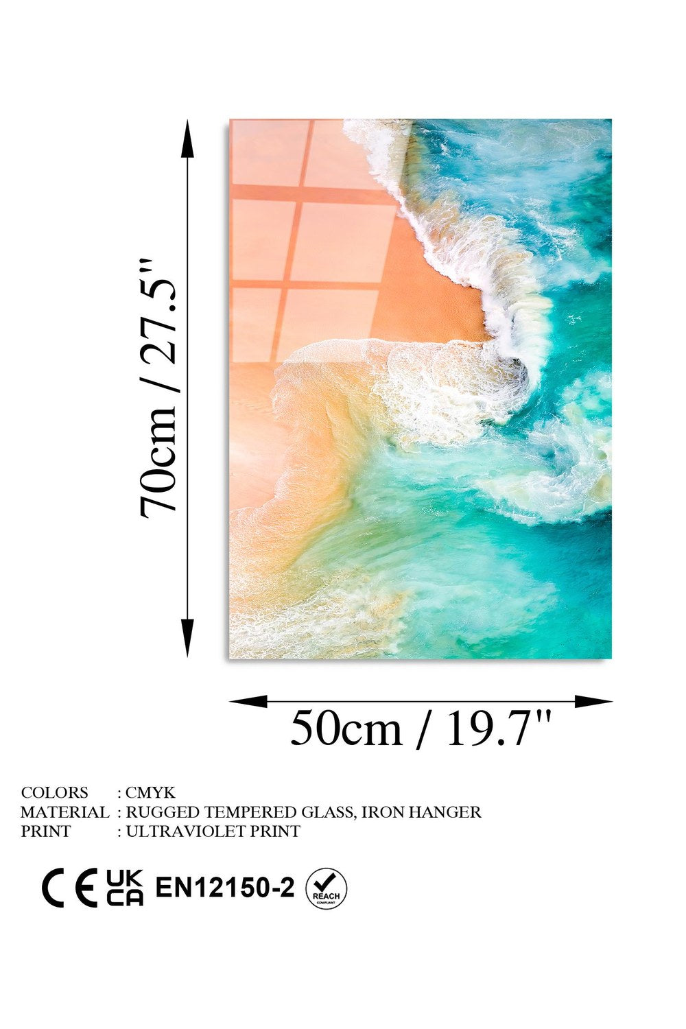 Uv-363 Baskılı Cam Dikdörtgen Duvar Tablosu - 7
