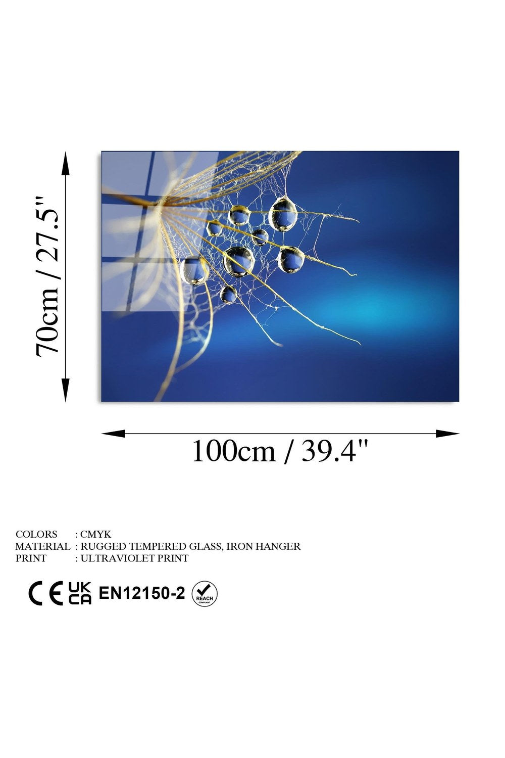 Uv-176 Baskılı Cam Dikdörtgen Duvar Tablosu - 7