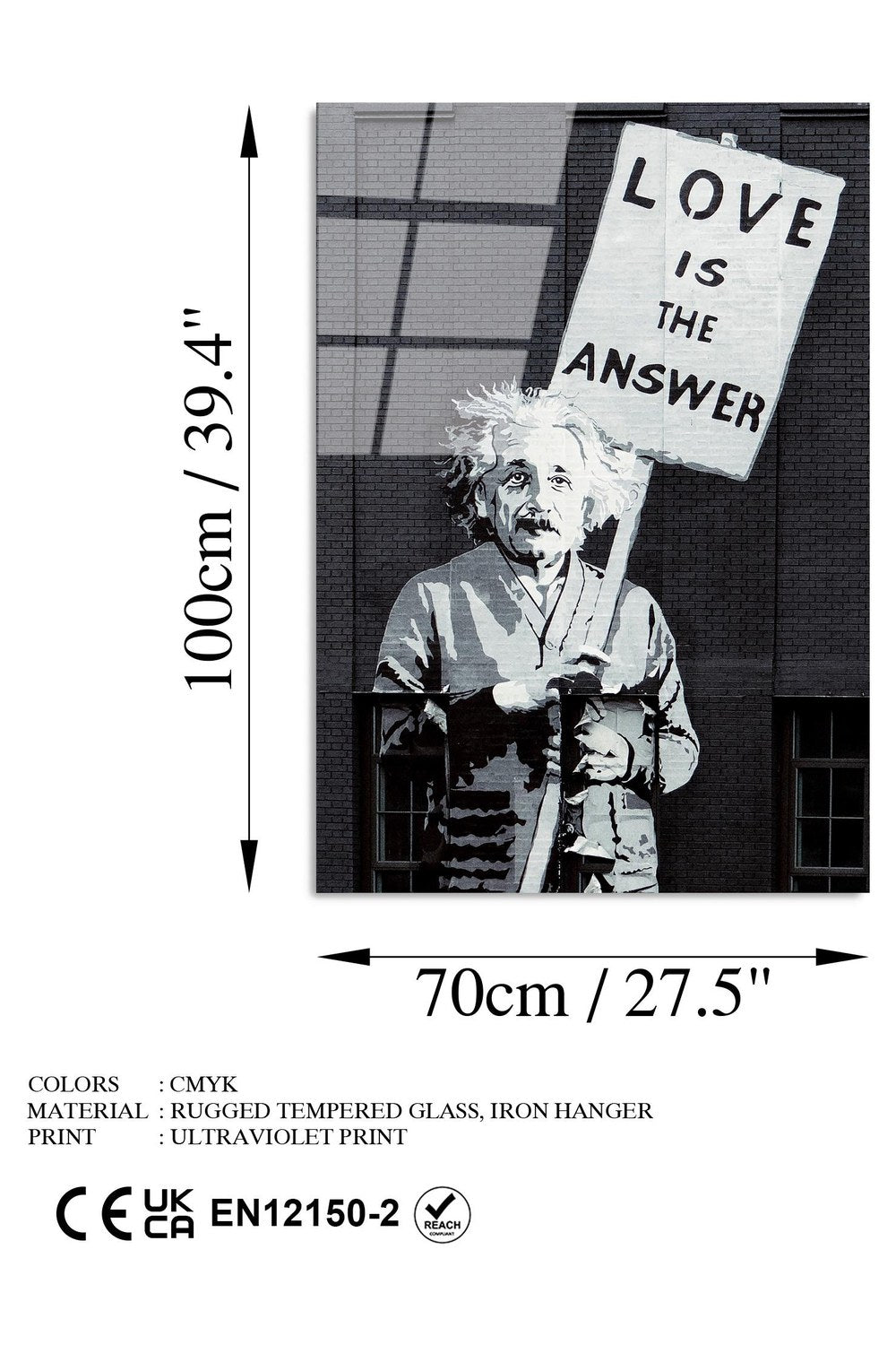 Uv-071 Baskılı Cam Dikdörtgen Duvar Tablosu - 7