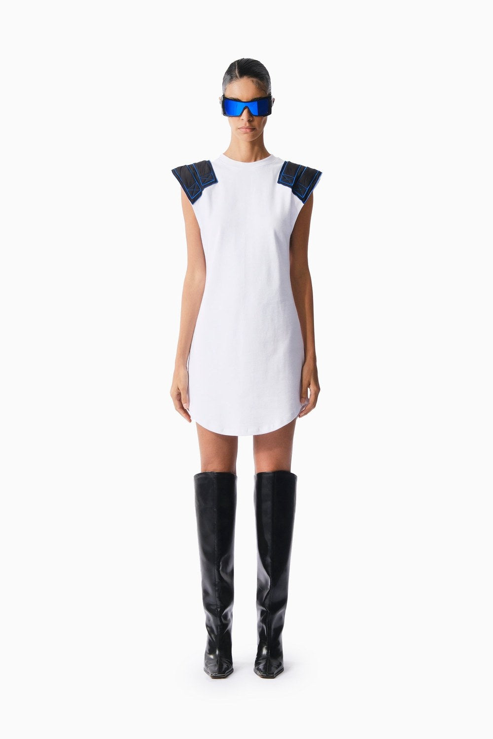 White Sweatshirt Dress - 0