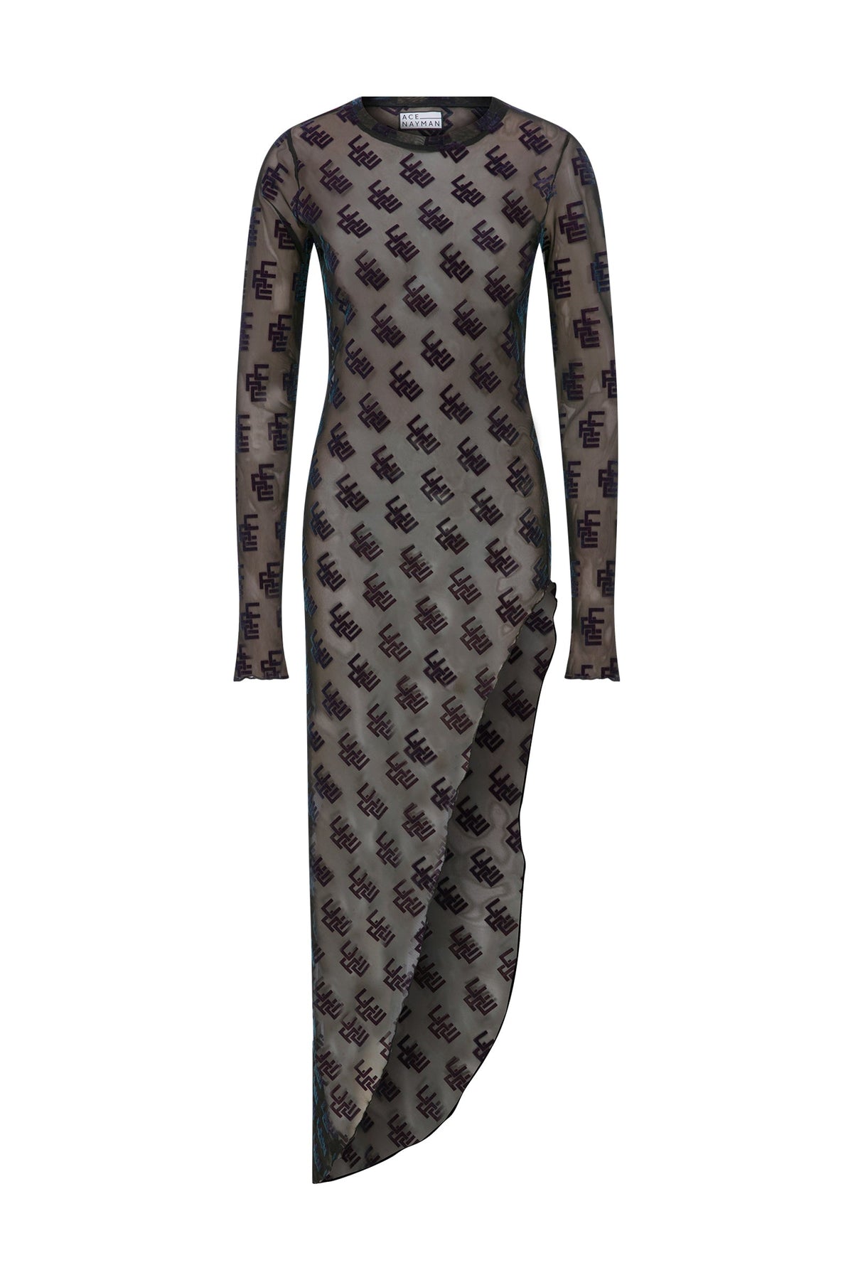 Ace Nayman-Alba Mesh Dress-1-milagron.live